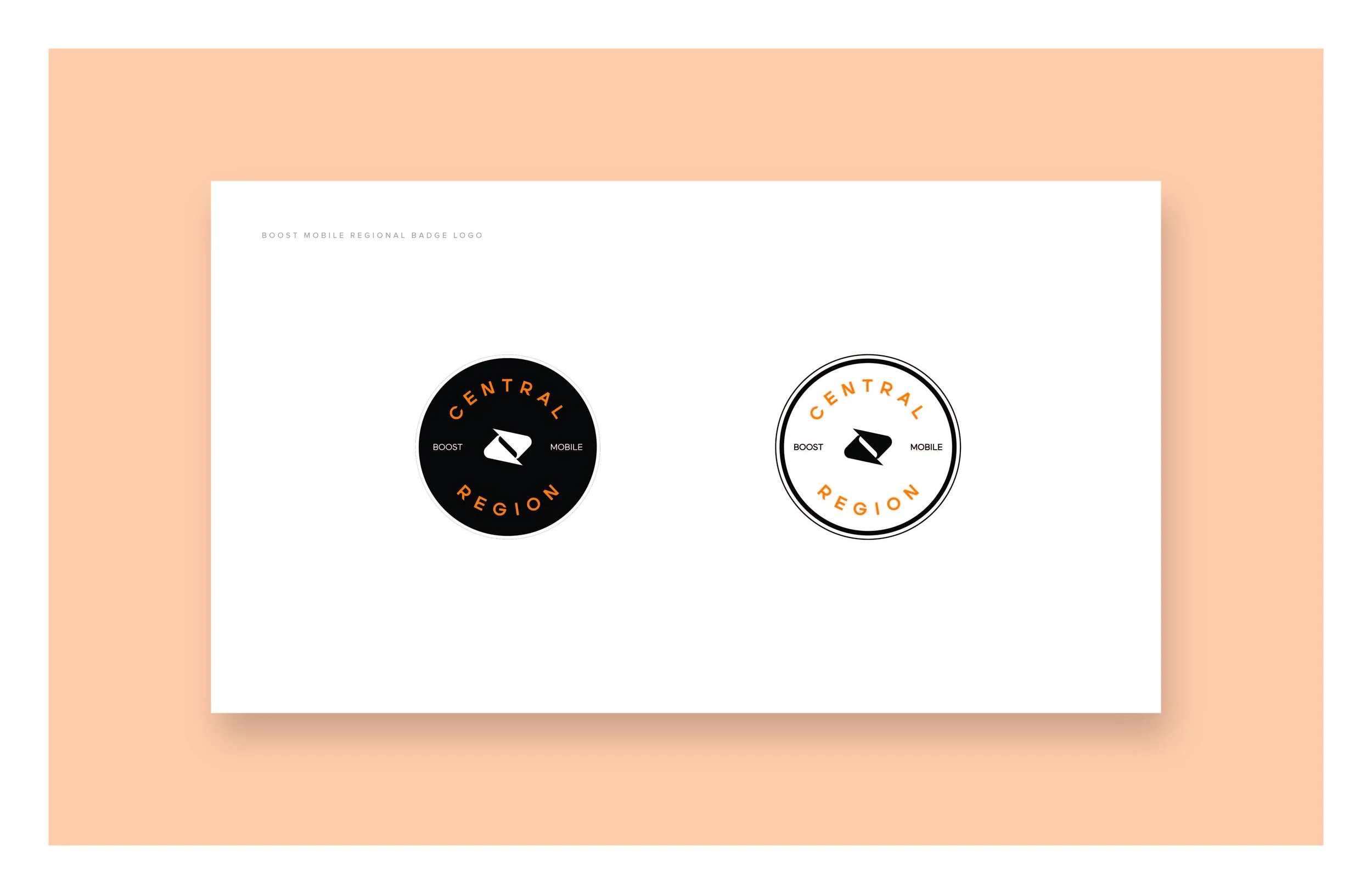 Boost Mobile logo/badge design for Central Region markets