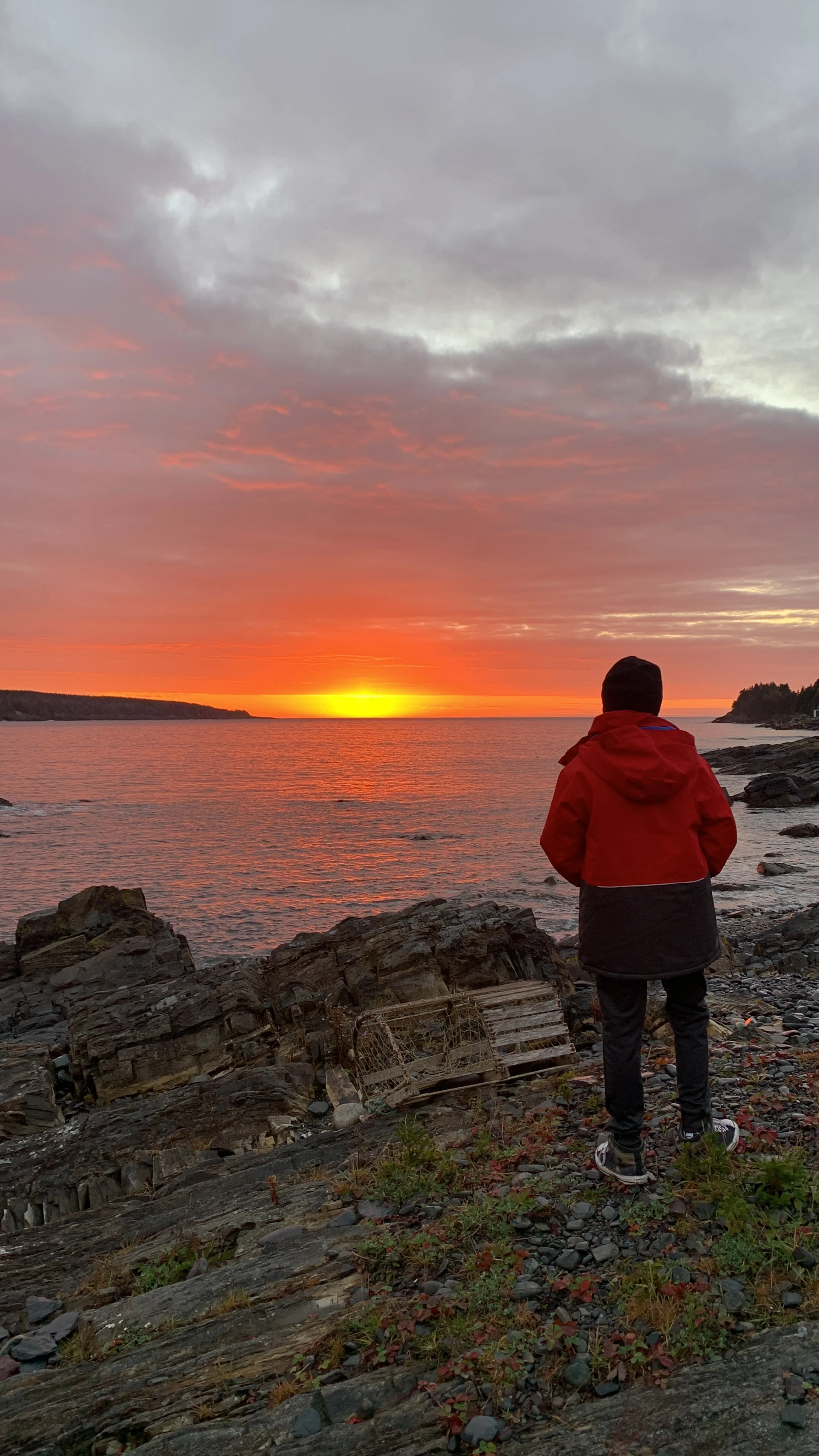 Sunrise over the ocean