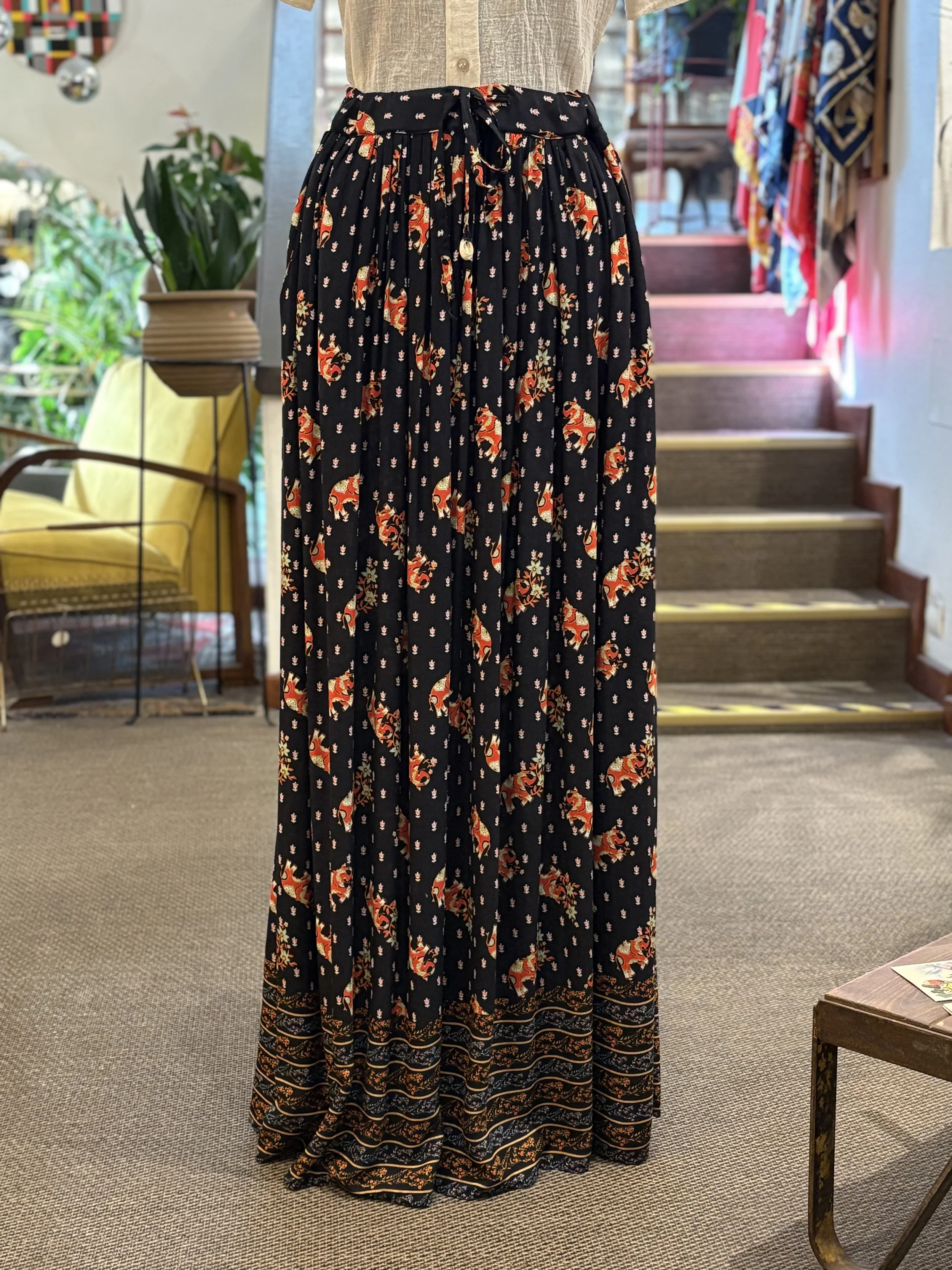 Falda maxi boho elephant