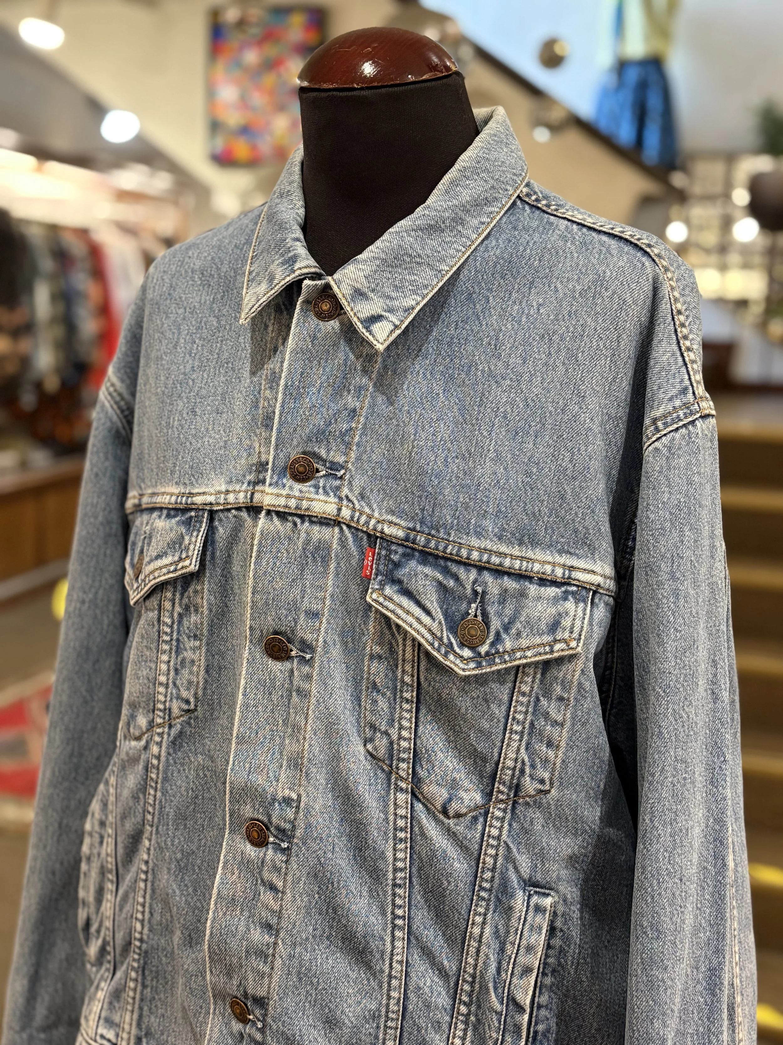 Vintage denim jacket de Levi Strauss años 80/90 azul gastado