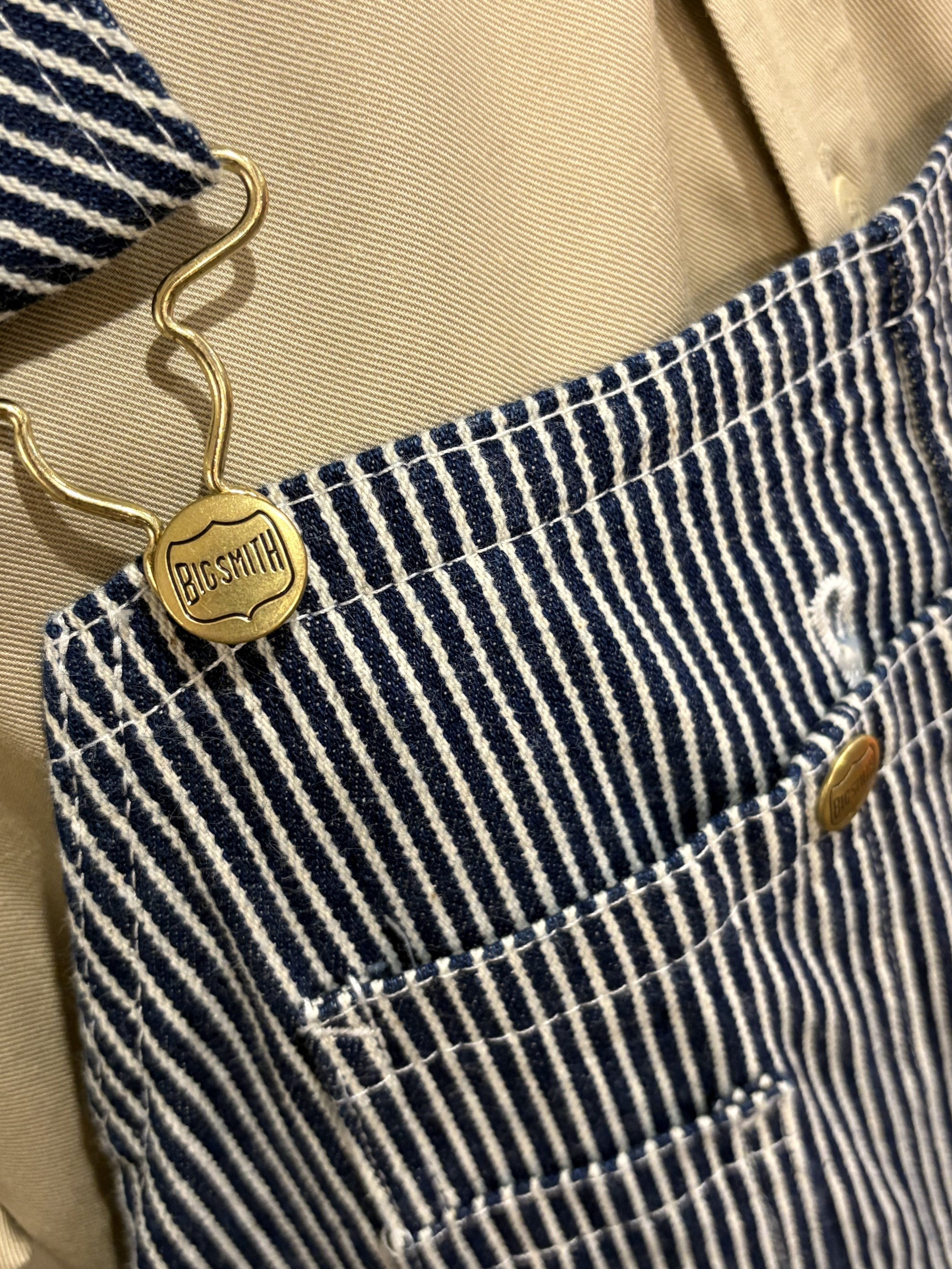 Peto vintage original hickory stripe Big-Smith overalls vintage