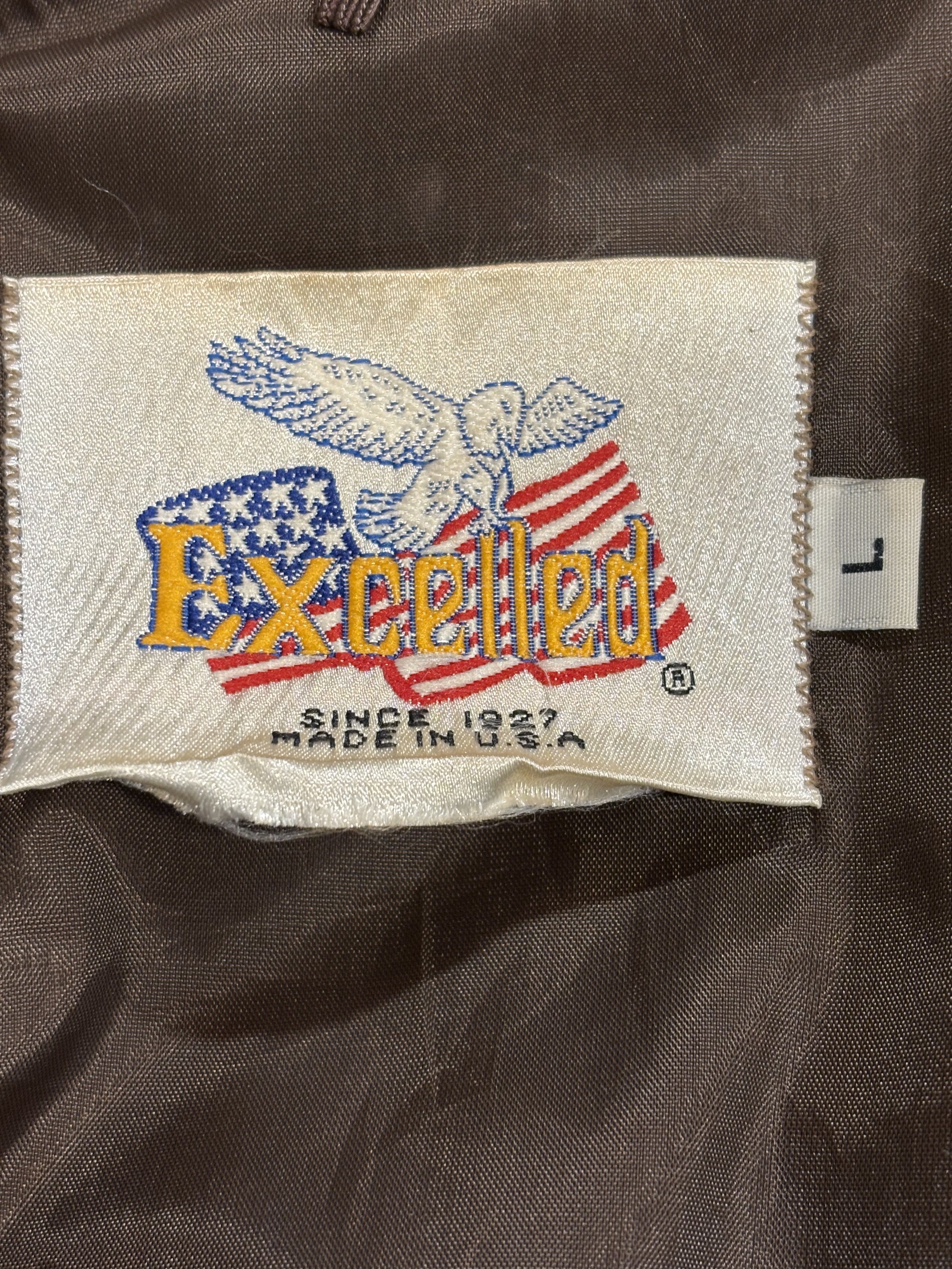 Chaqueta vintage de ante western Excelled made in Usa años 70