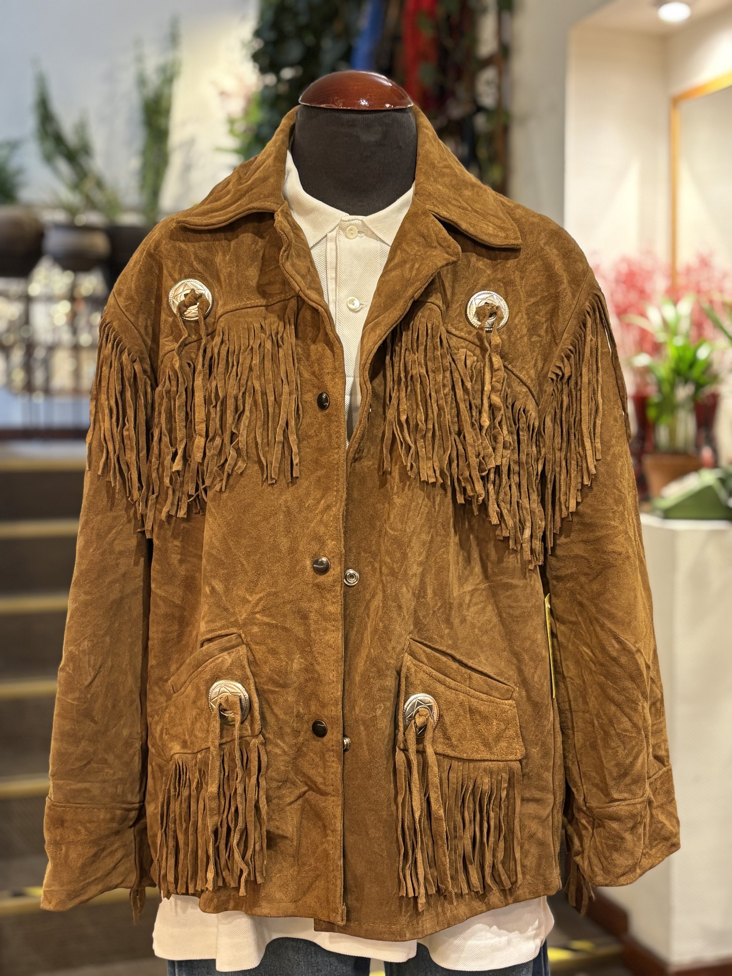 Chaqueta vintage de ante western Excelled made in Usa años 70