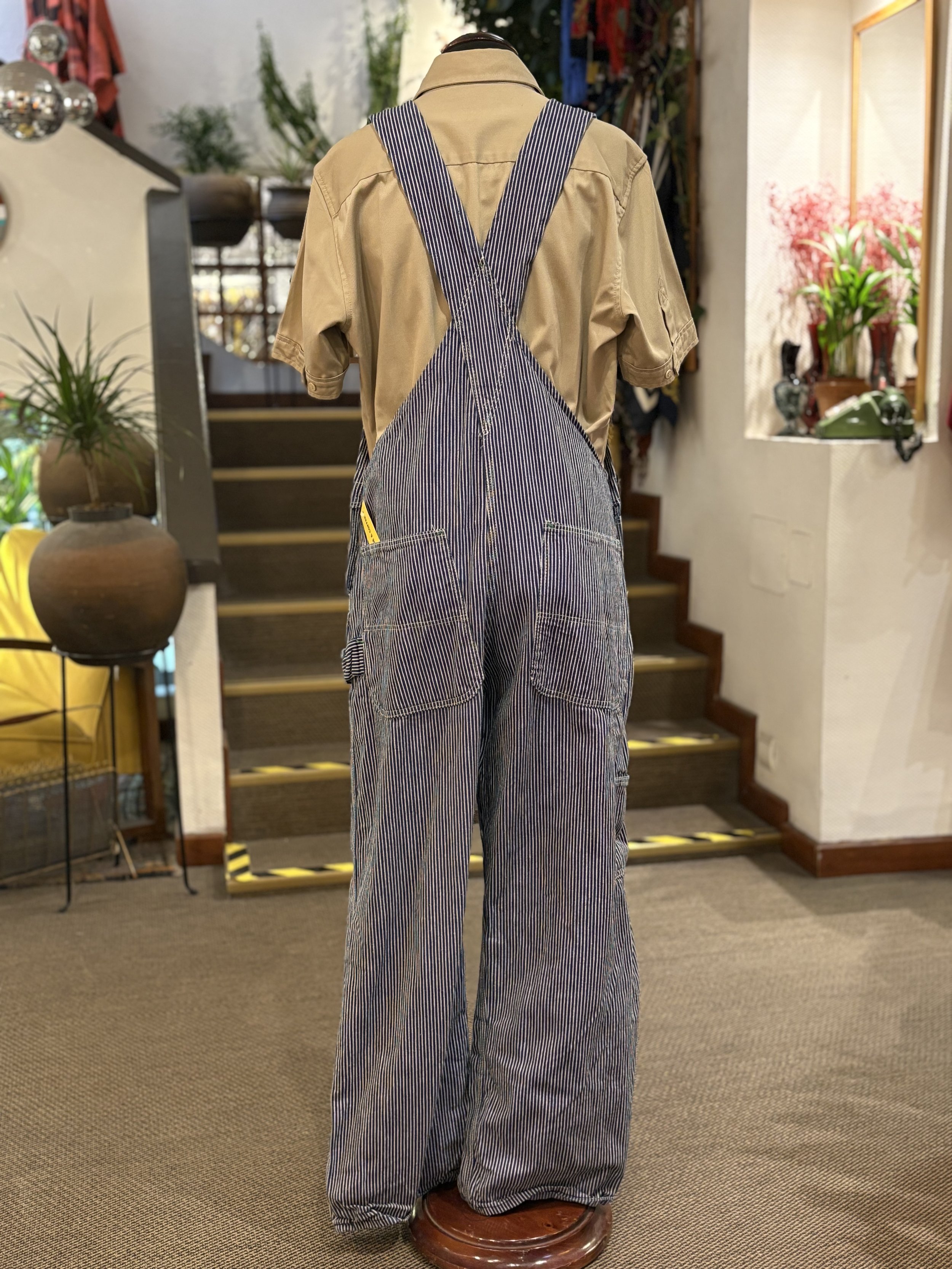 Peto vintage original hickory stripe Pointer Brand overalls made in usa