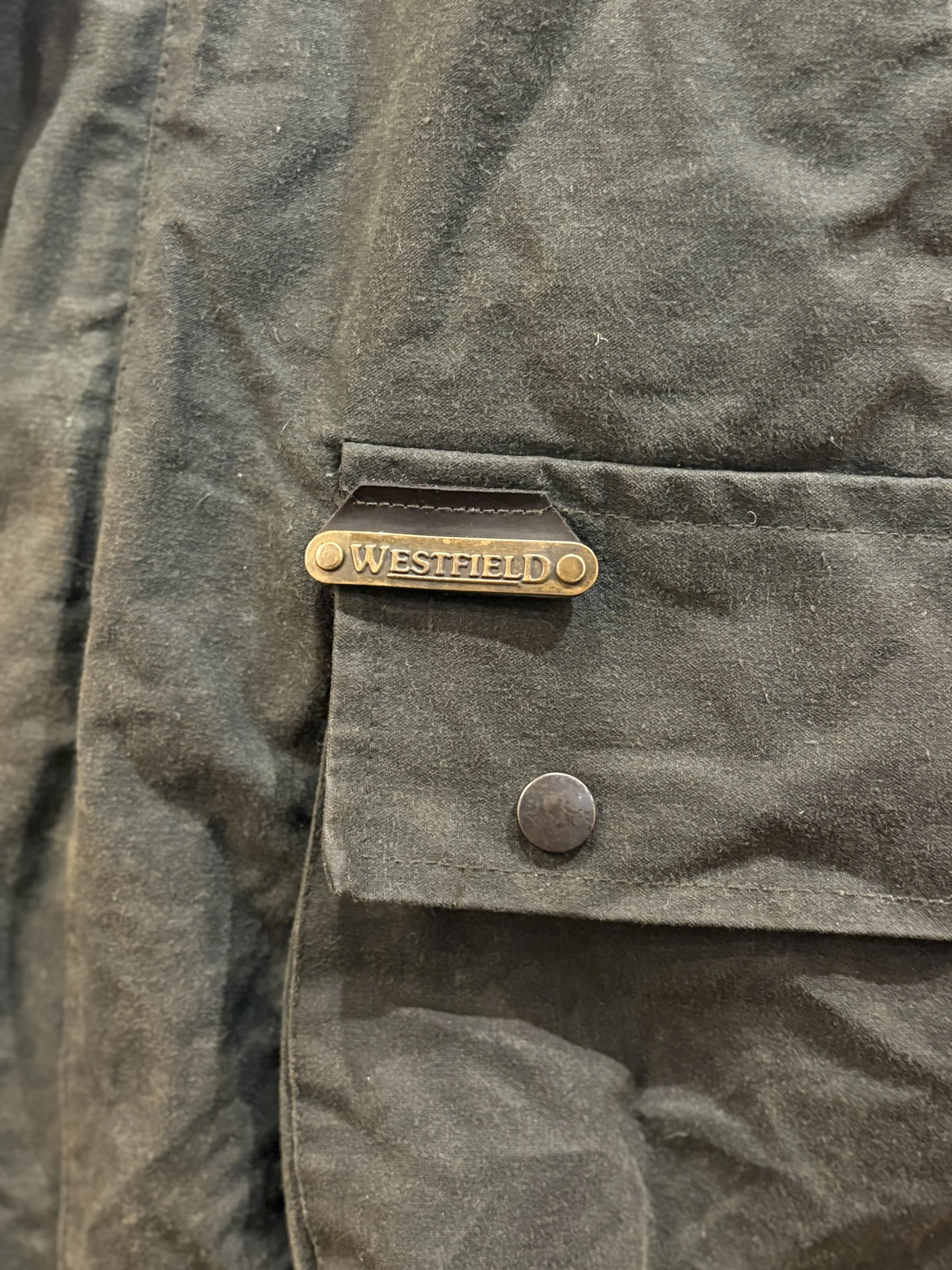 Chaqueta vintage encerada de Dickies Westfield años 90 color verde