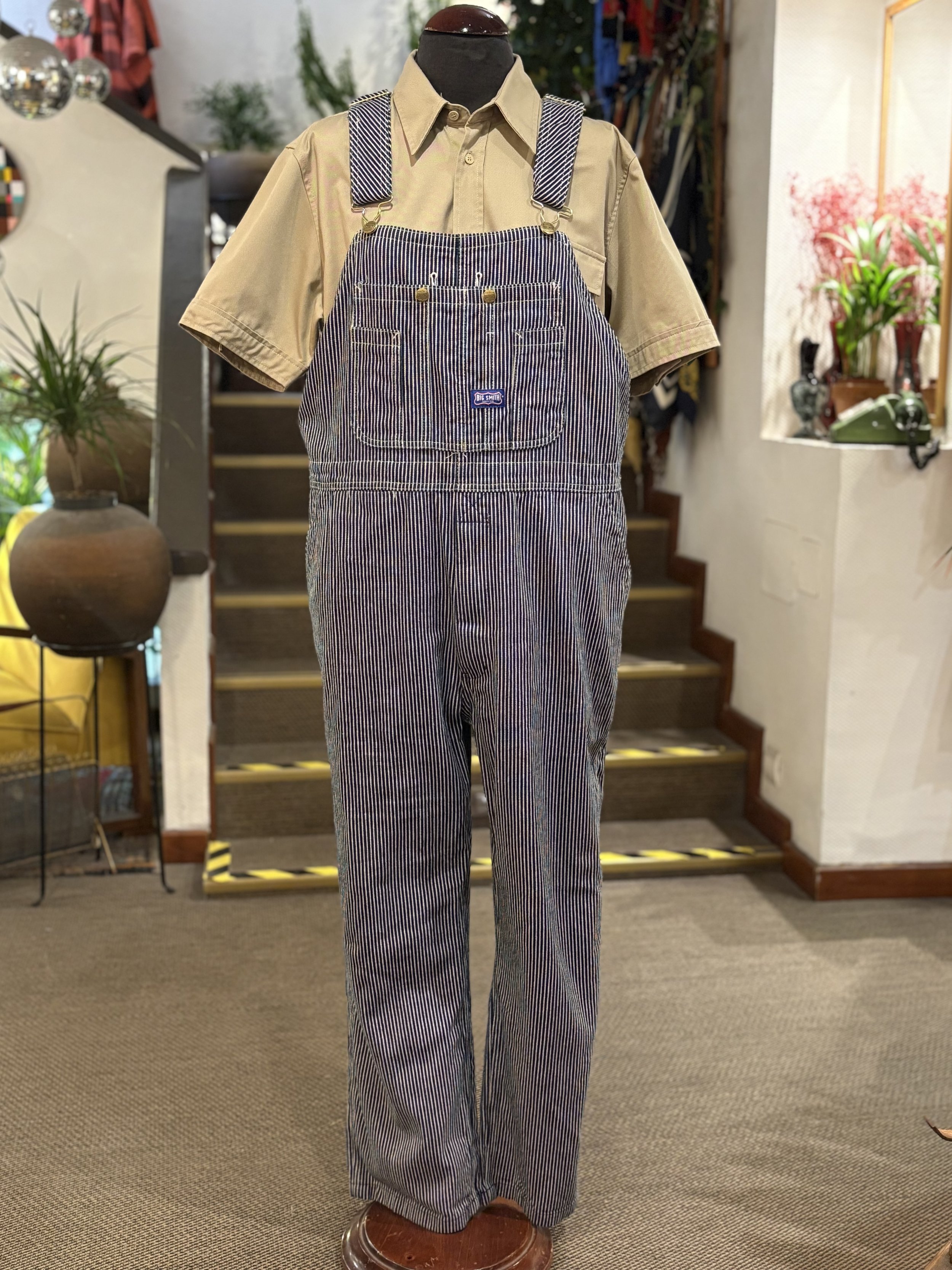 Peto vintage original hickory stripe Big-Smith overalls vintage