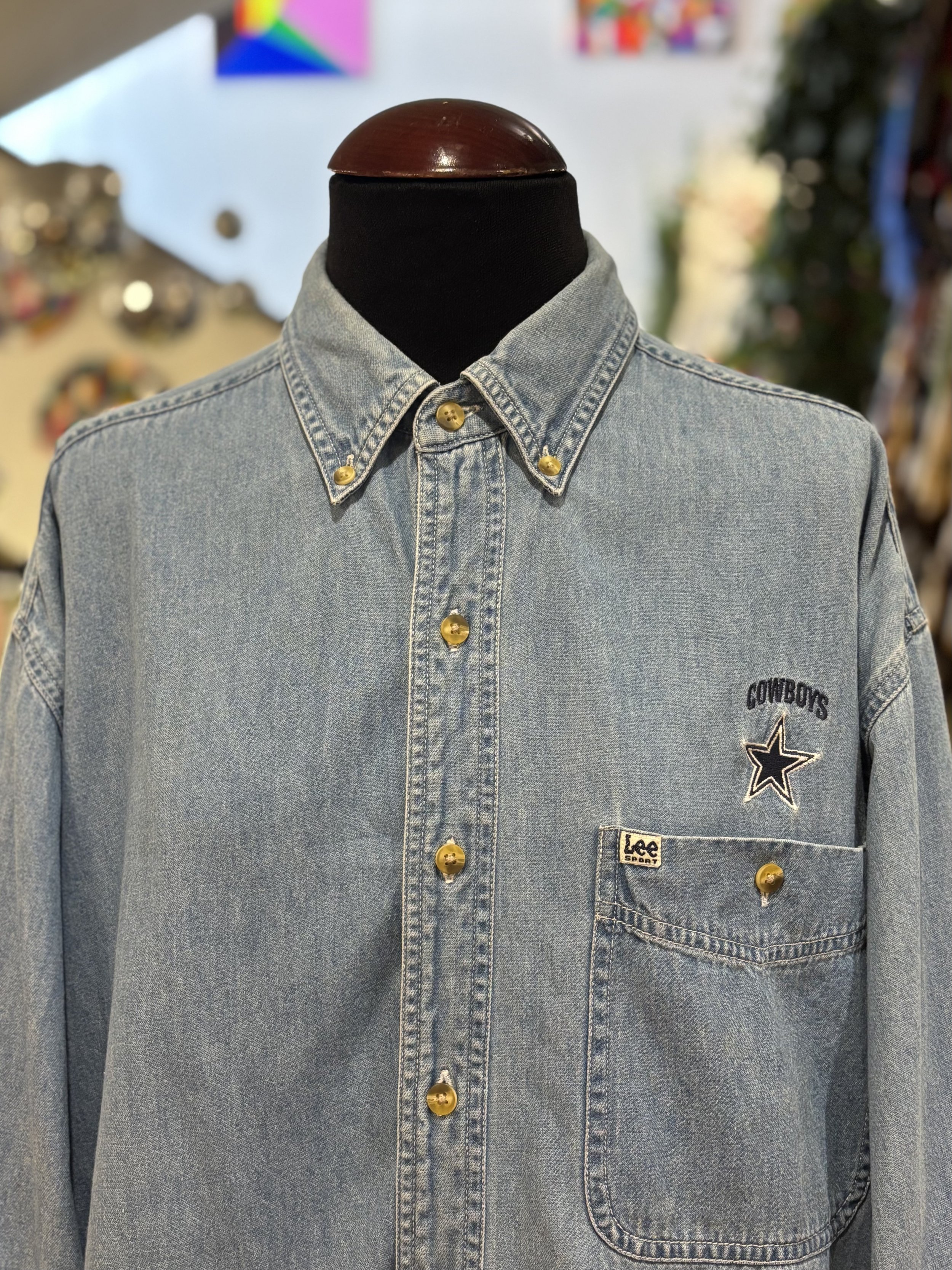 Camisa denim vintage de Lee Dallas Cowboys