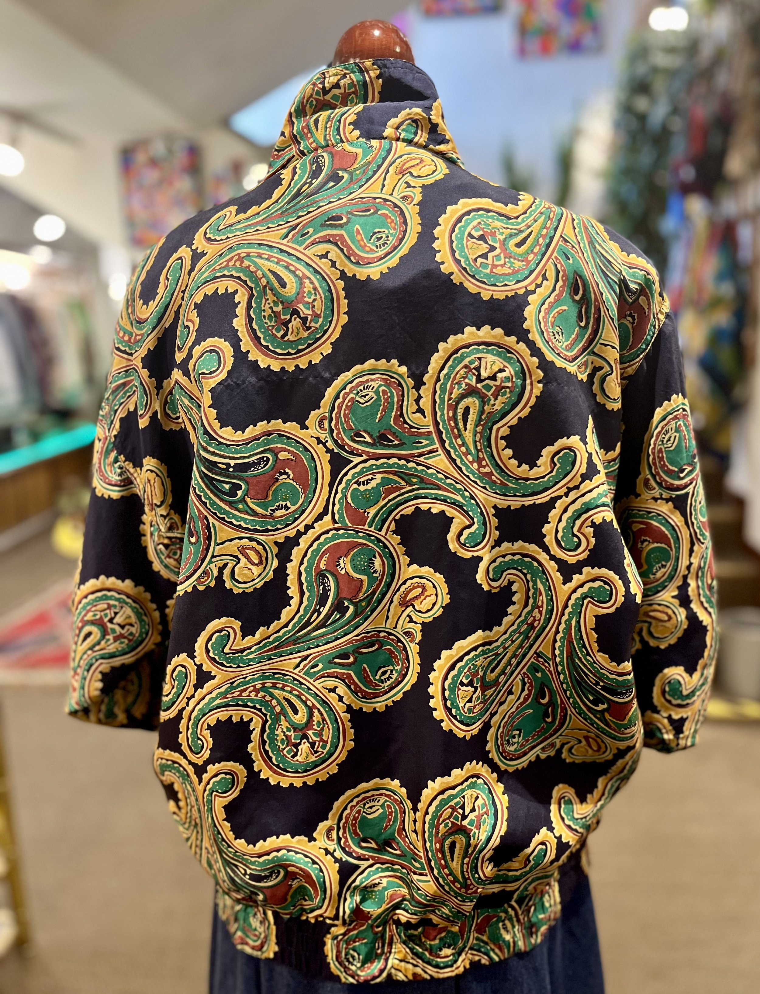 Crazy jacket vintage estampado paisley años 90