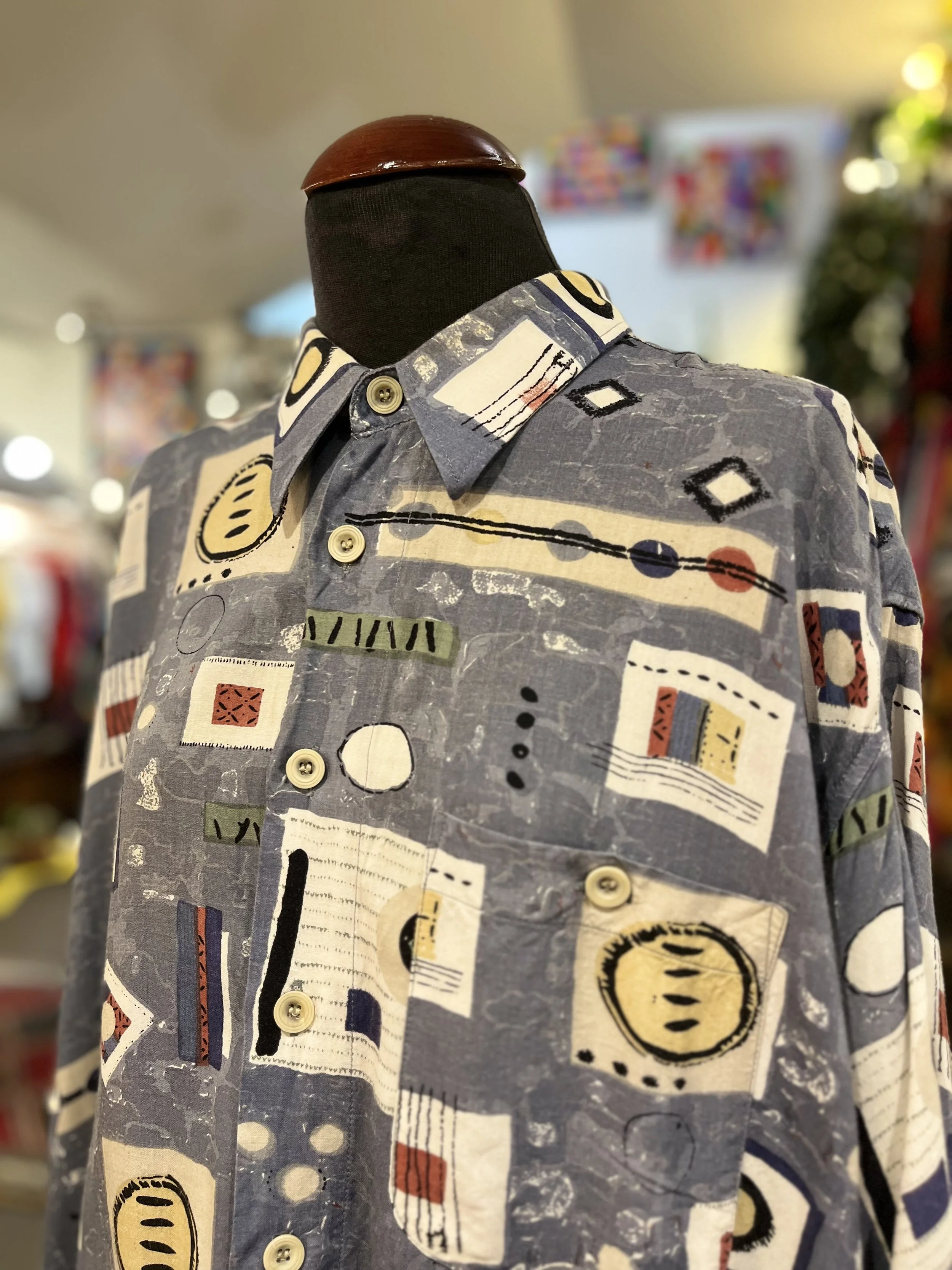 Camisa crazy vintage de manga corta años 90