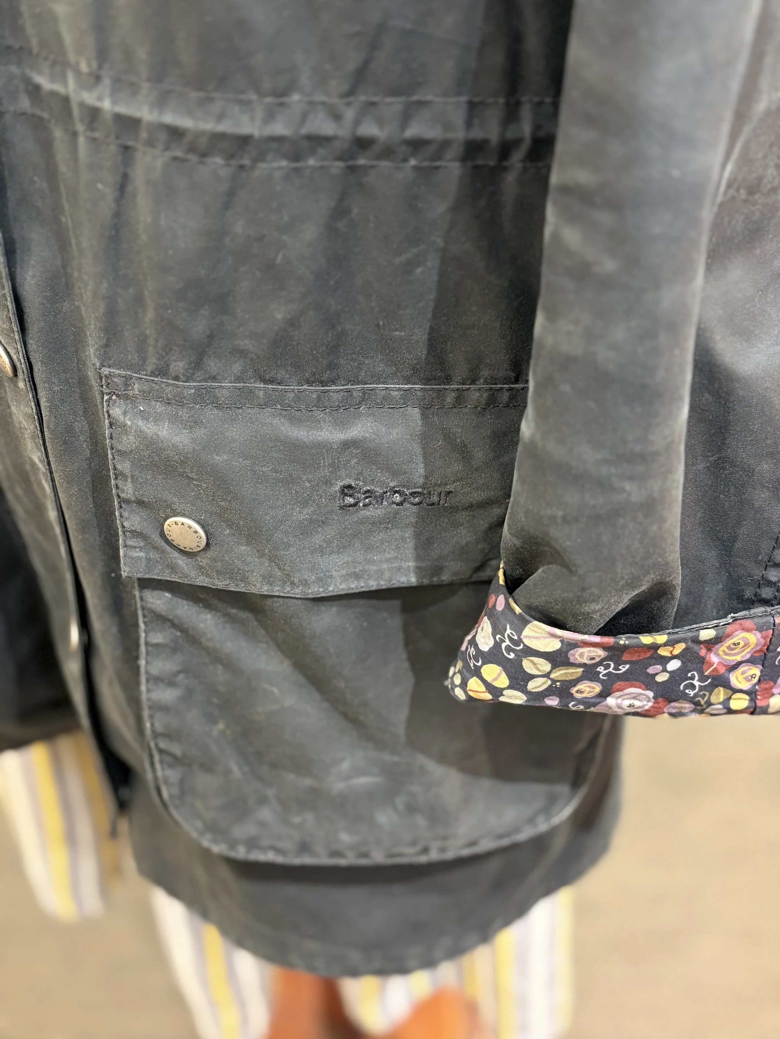 Barbour wax jacket 100% algodón encerado chaqueta encerada de barbour con capucha mujer