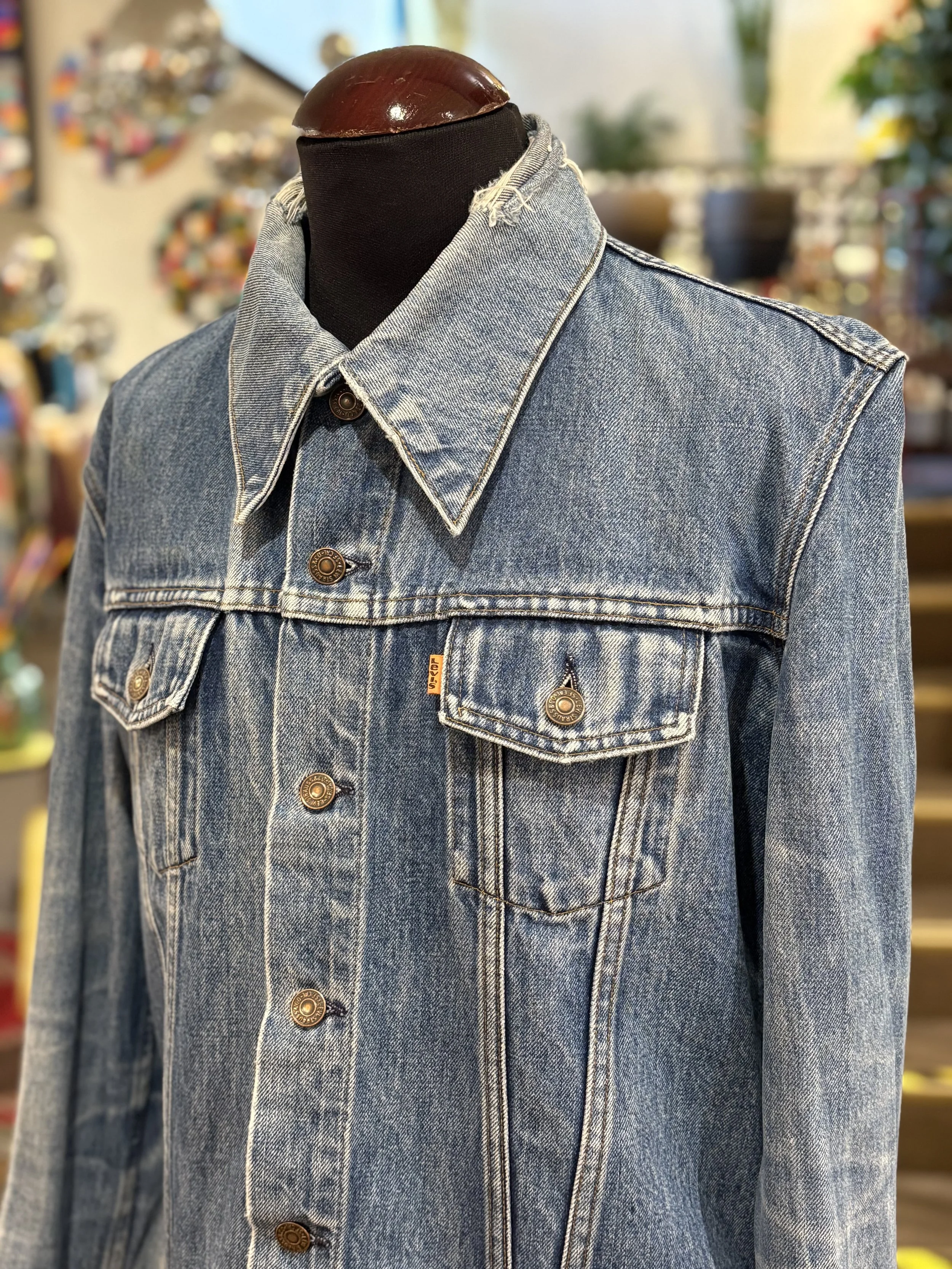 Vintage denim jacket de Levi Strauss orange tab años 70