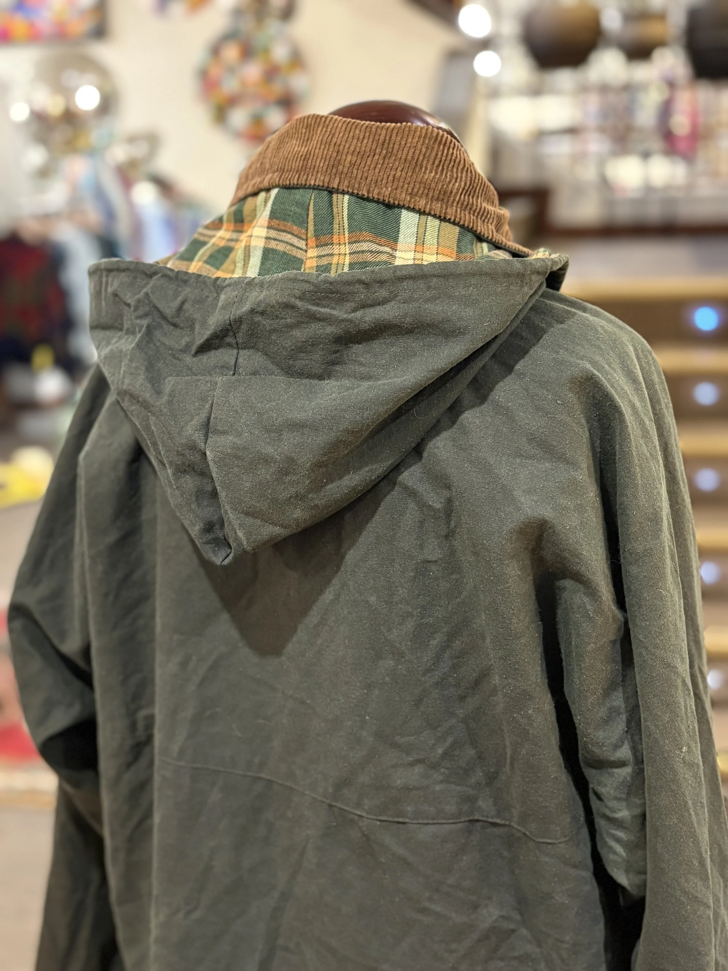 Chaqueta vintage encerada de Dickies Westfield años 90 color verde