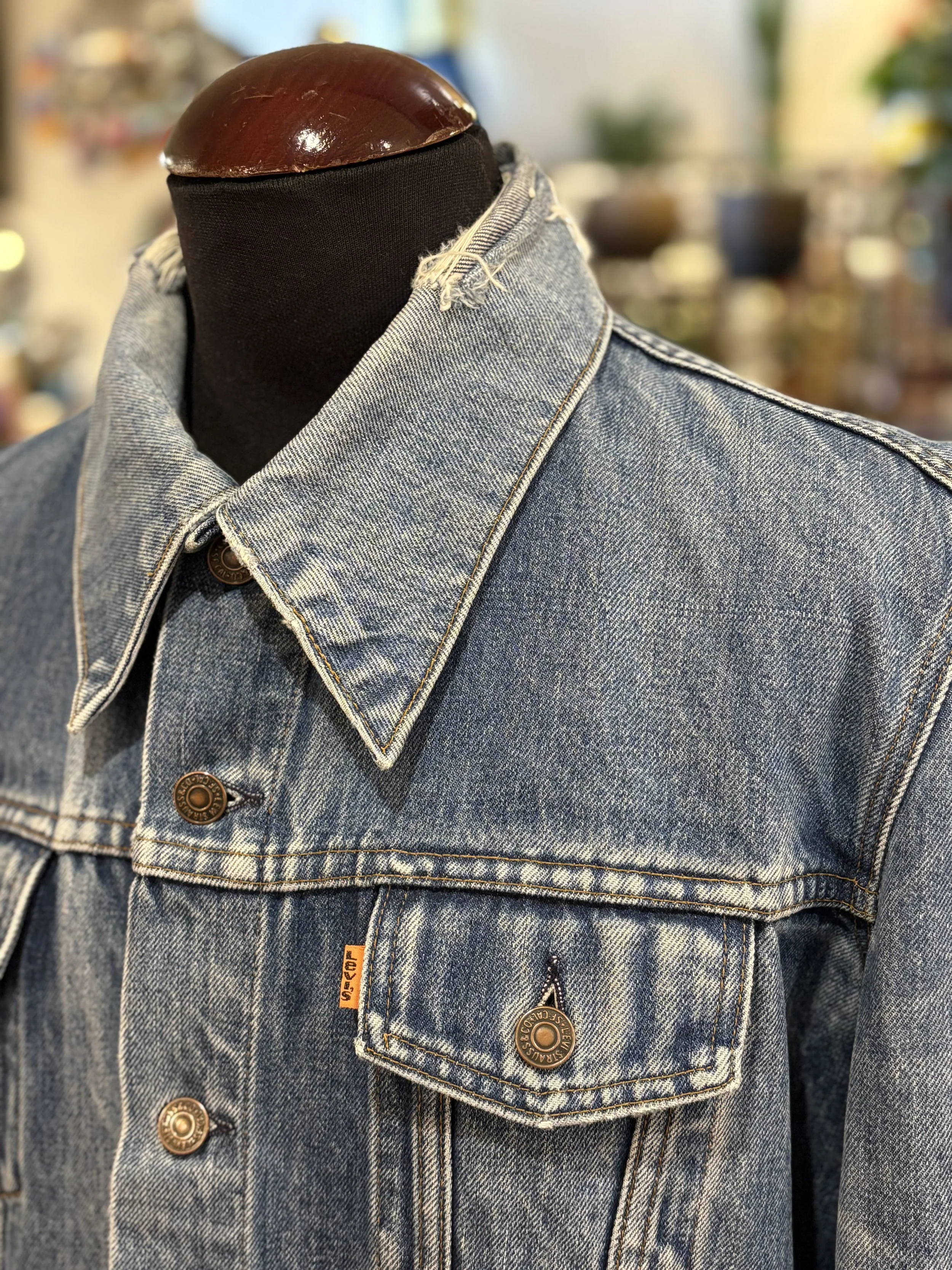 Vintage denim jacket de Levi Strauss orange tab años 70