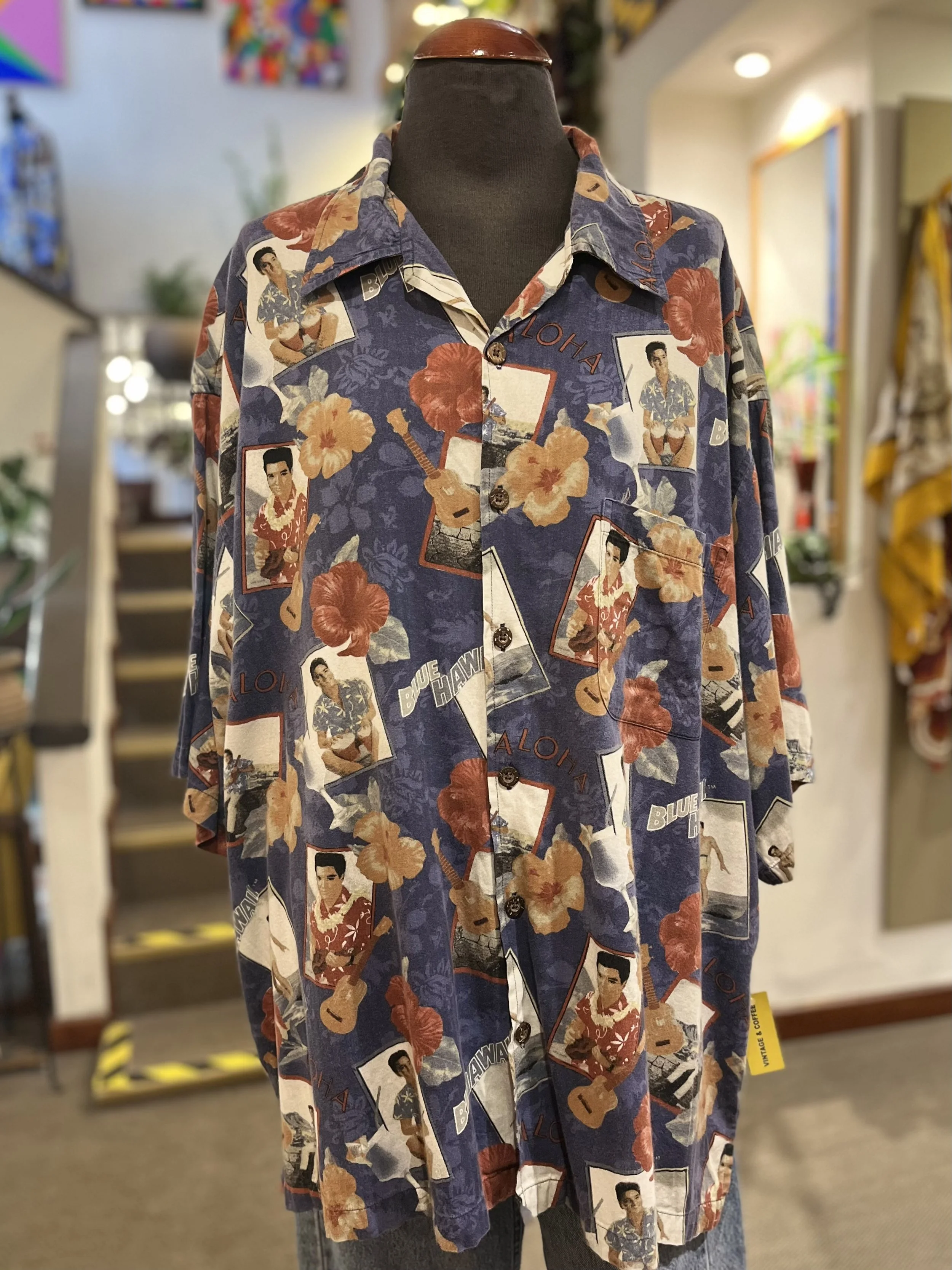 Camisa hawaiana "ELVIS by DAVID CAREY"