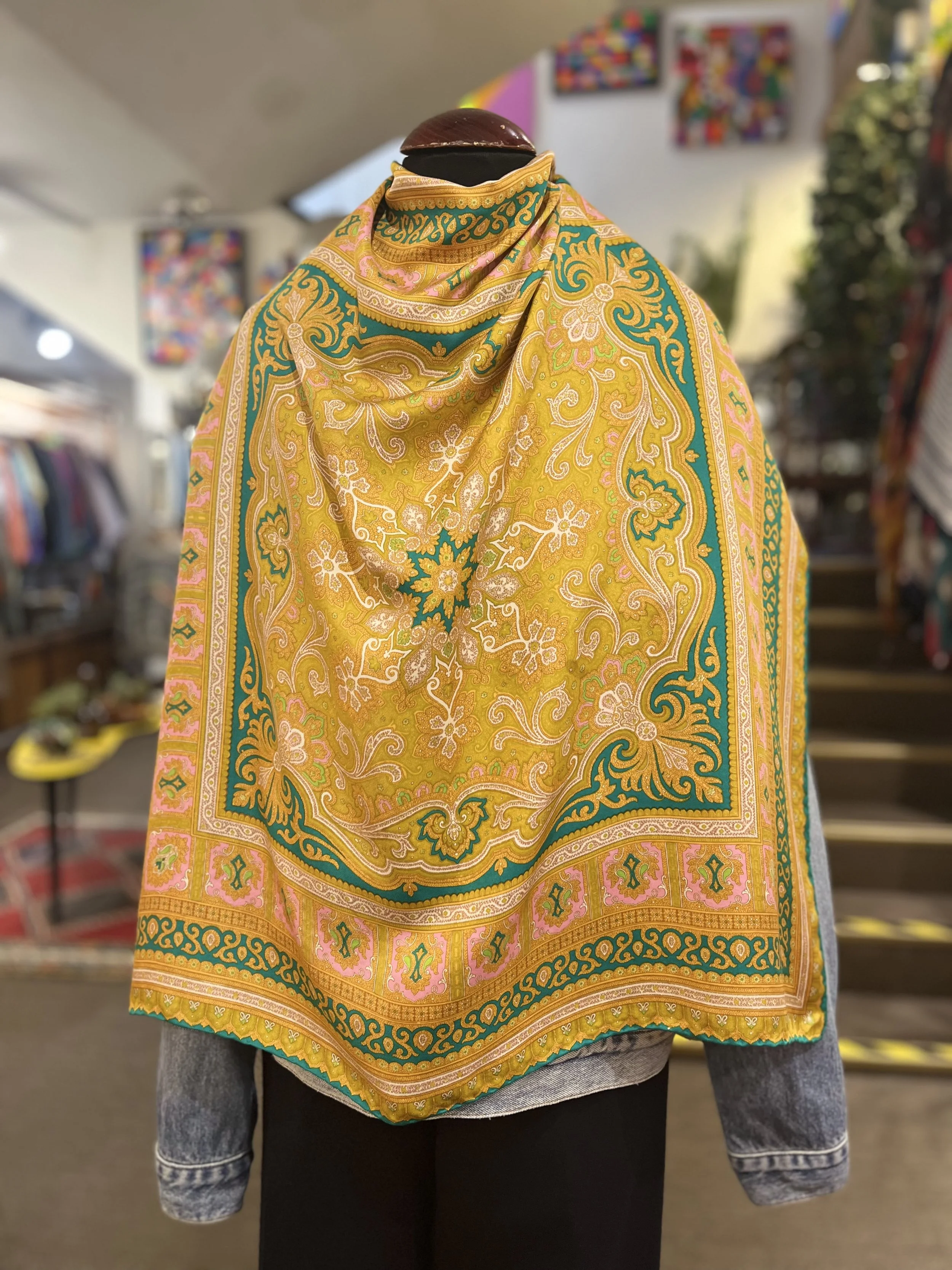 Pañuelo vintage de seda