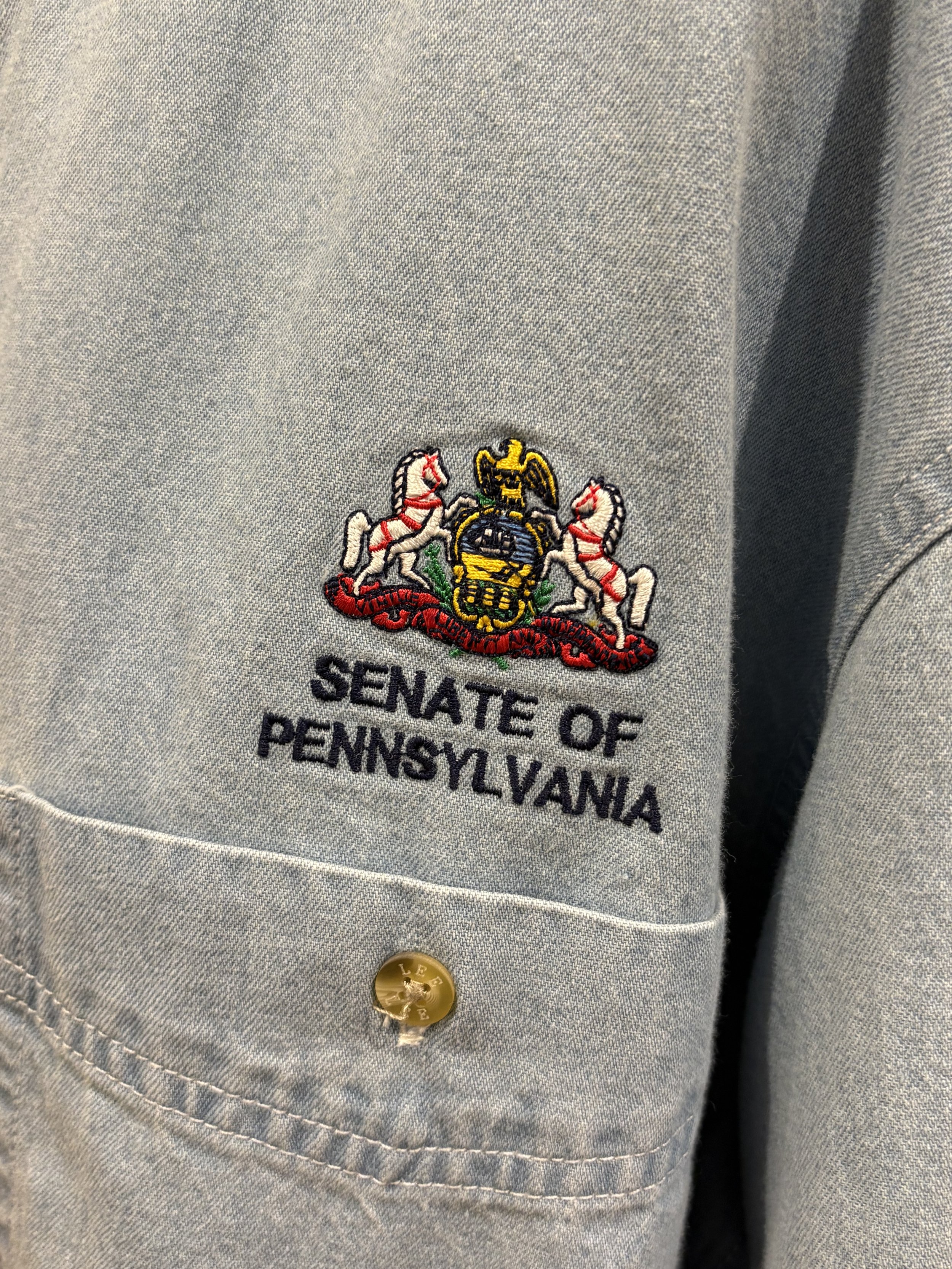 Camisa vintage vaquera de Lee Senate of Pennsylvania