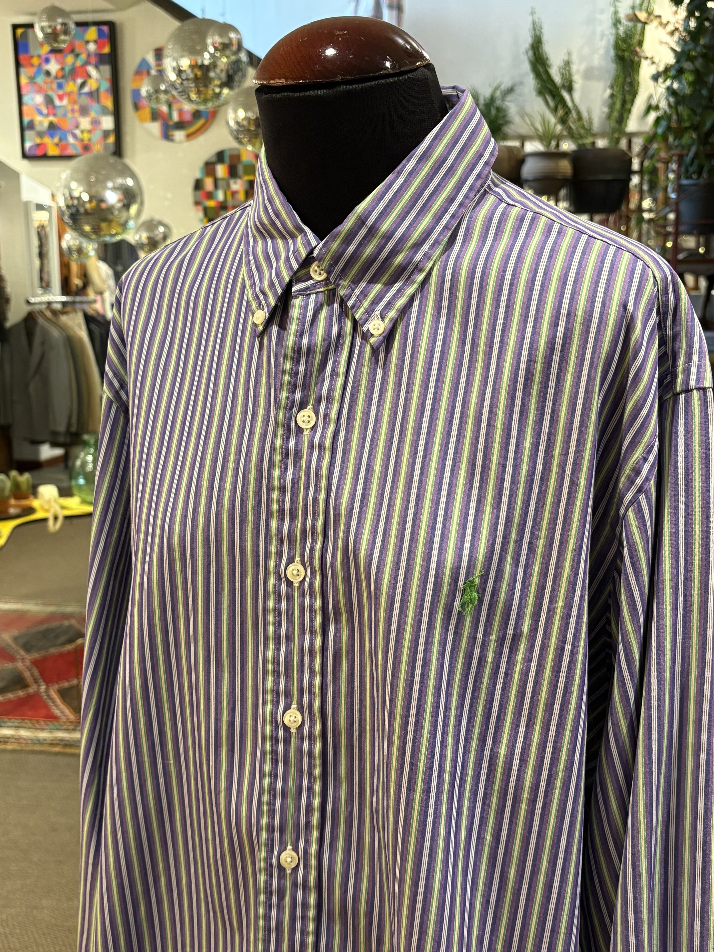Camisa vintage de rayas de Ralph Lauren años 90