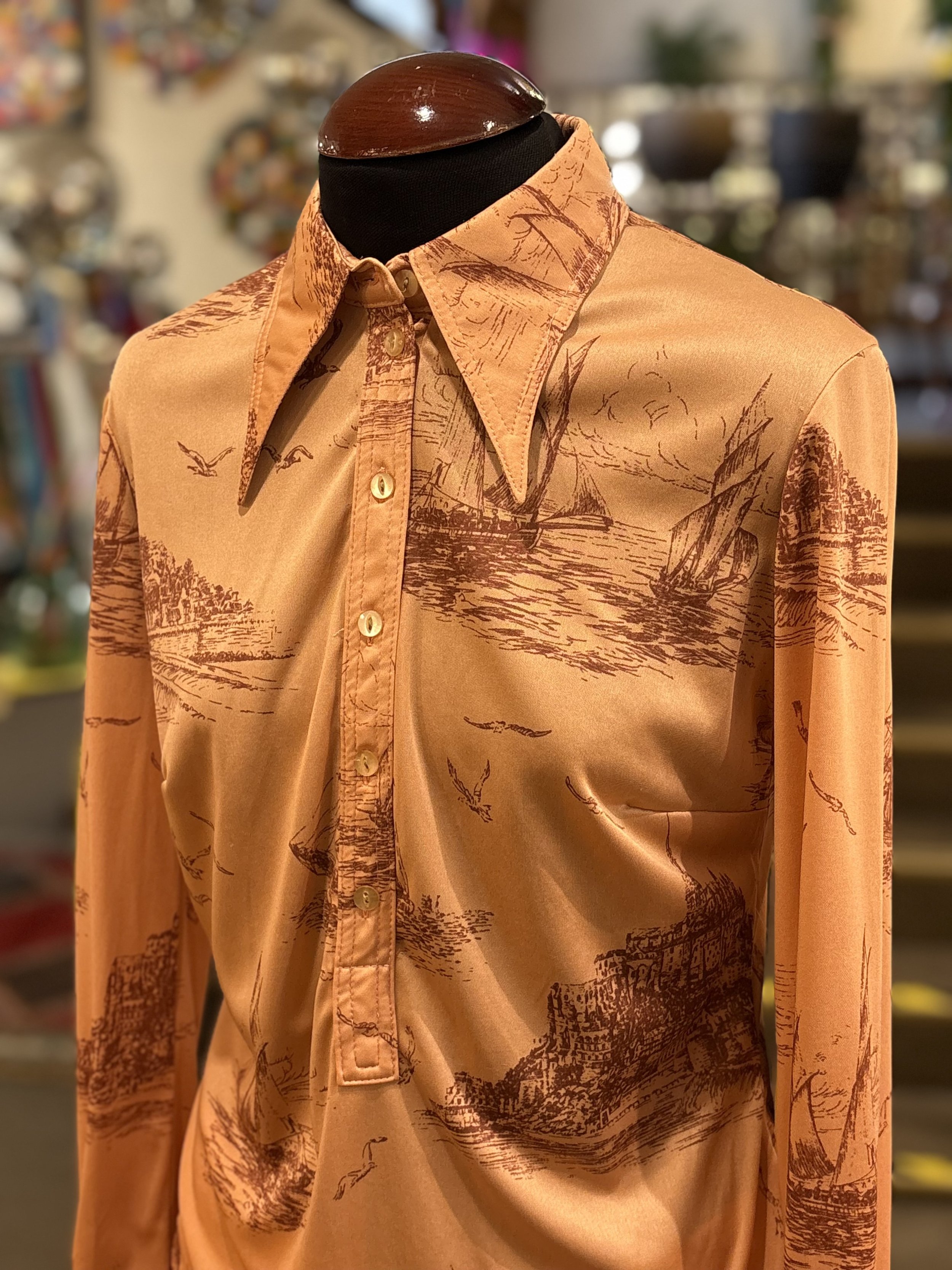 Camisa polera vintage de TGL STOCKHOLM años 70 made in finland
