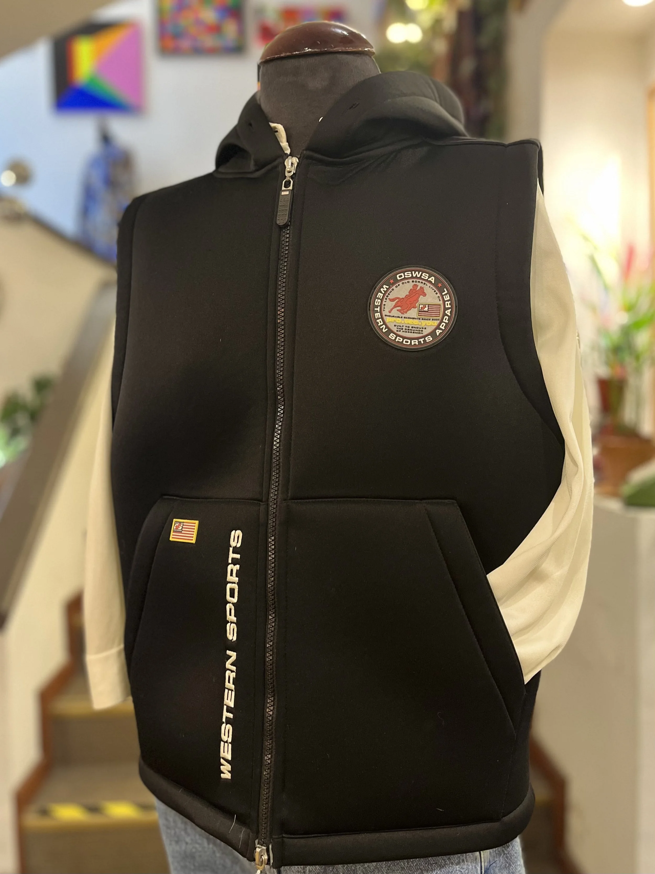 Chaleco vintage deportivo ecuestre OSWSA Y2K sportswear