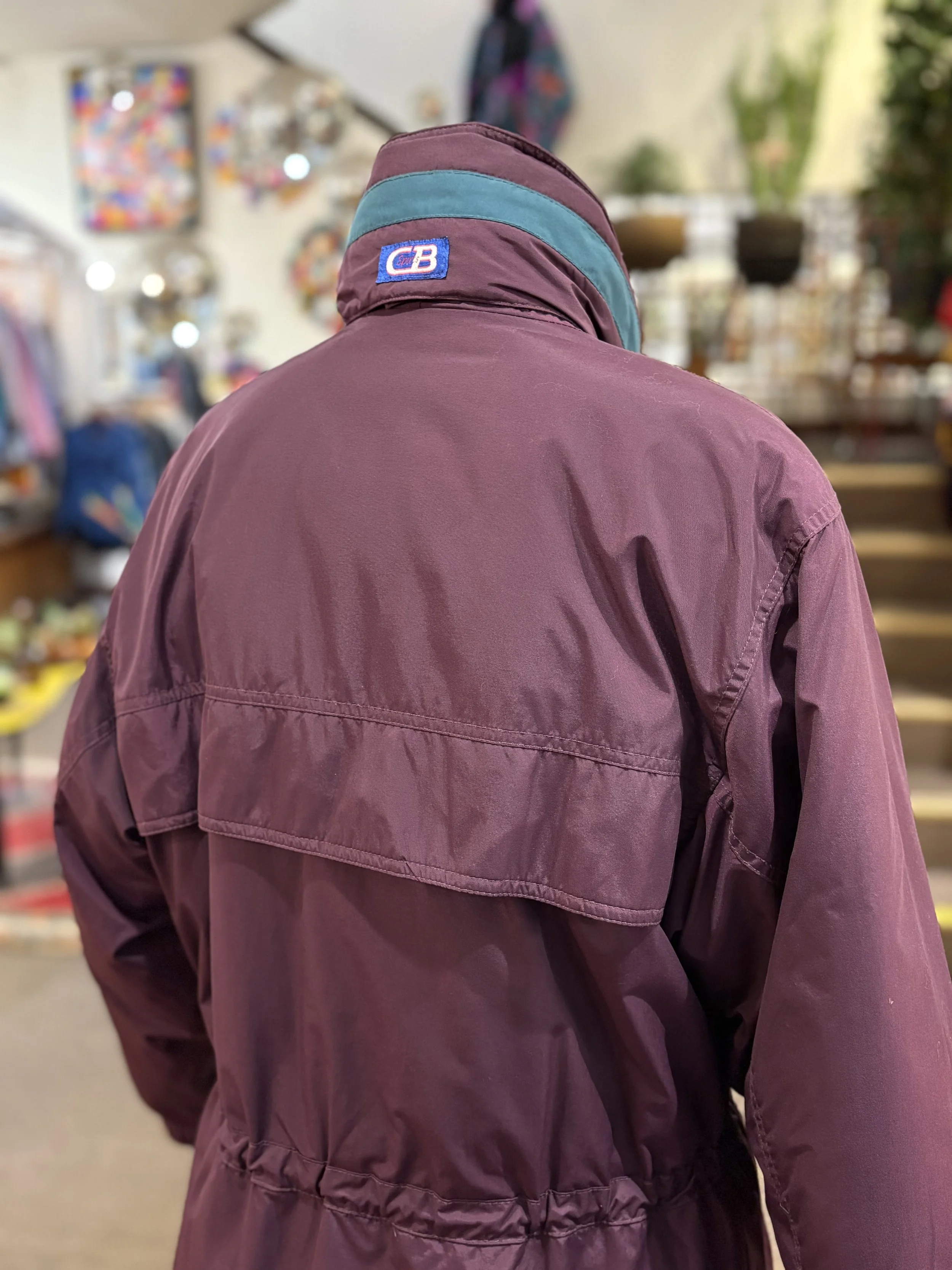 Chaqueta vintage de esquí CB Sport de plumón y pluma años 90