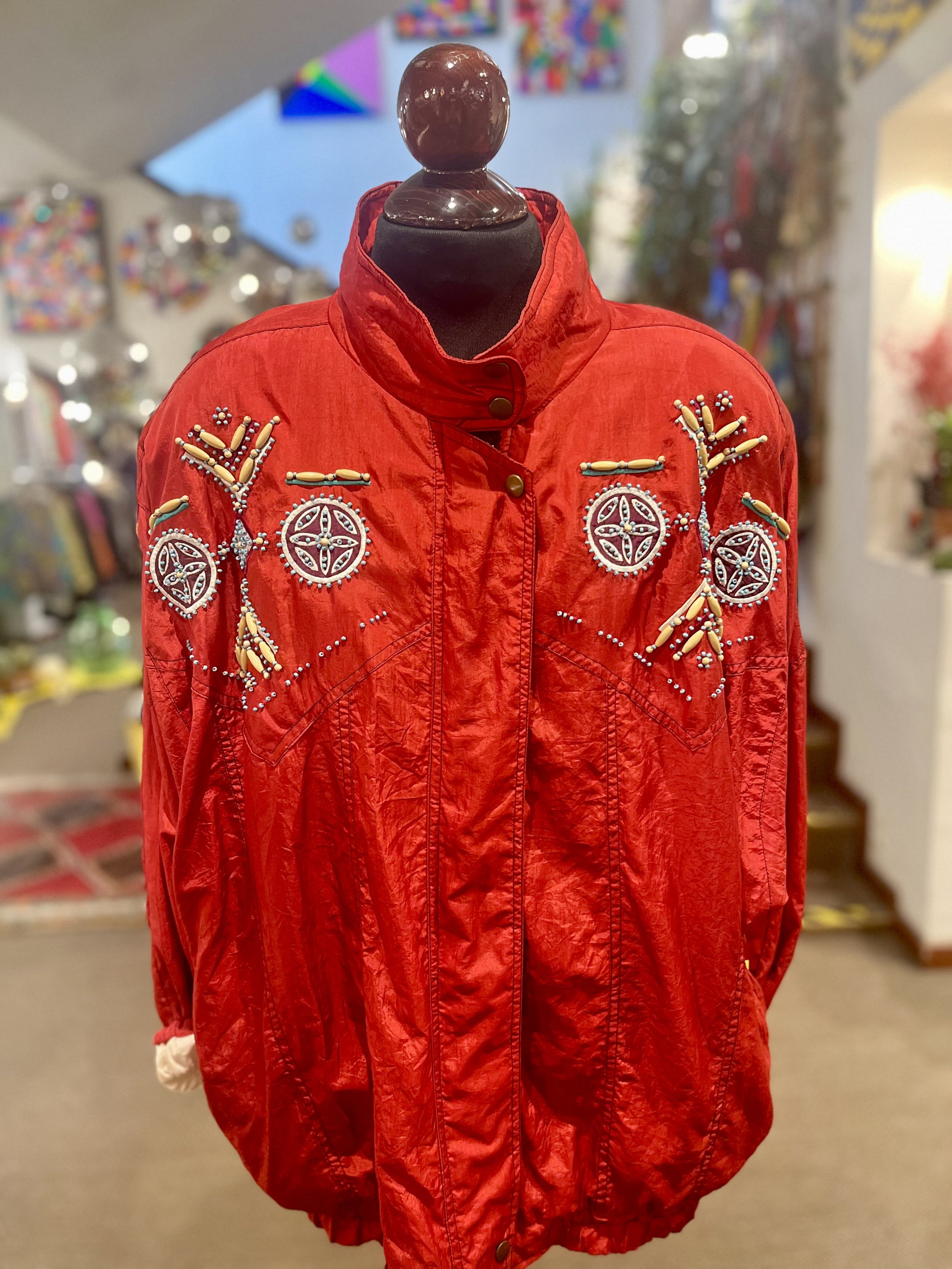 Crazy jacket color rojo años 90