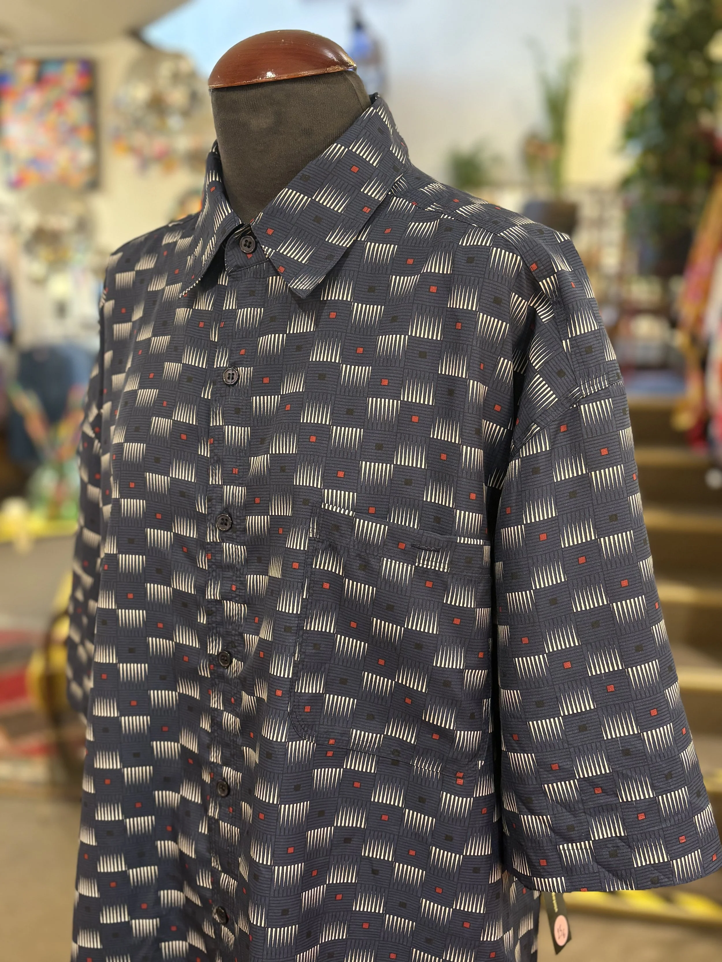 Camisa crazy vintage de manga corta años 90