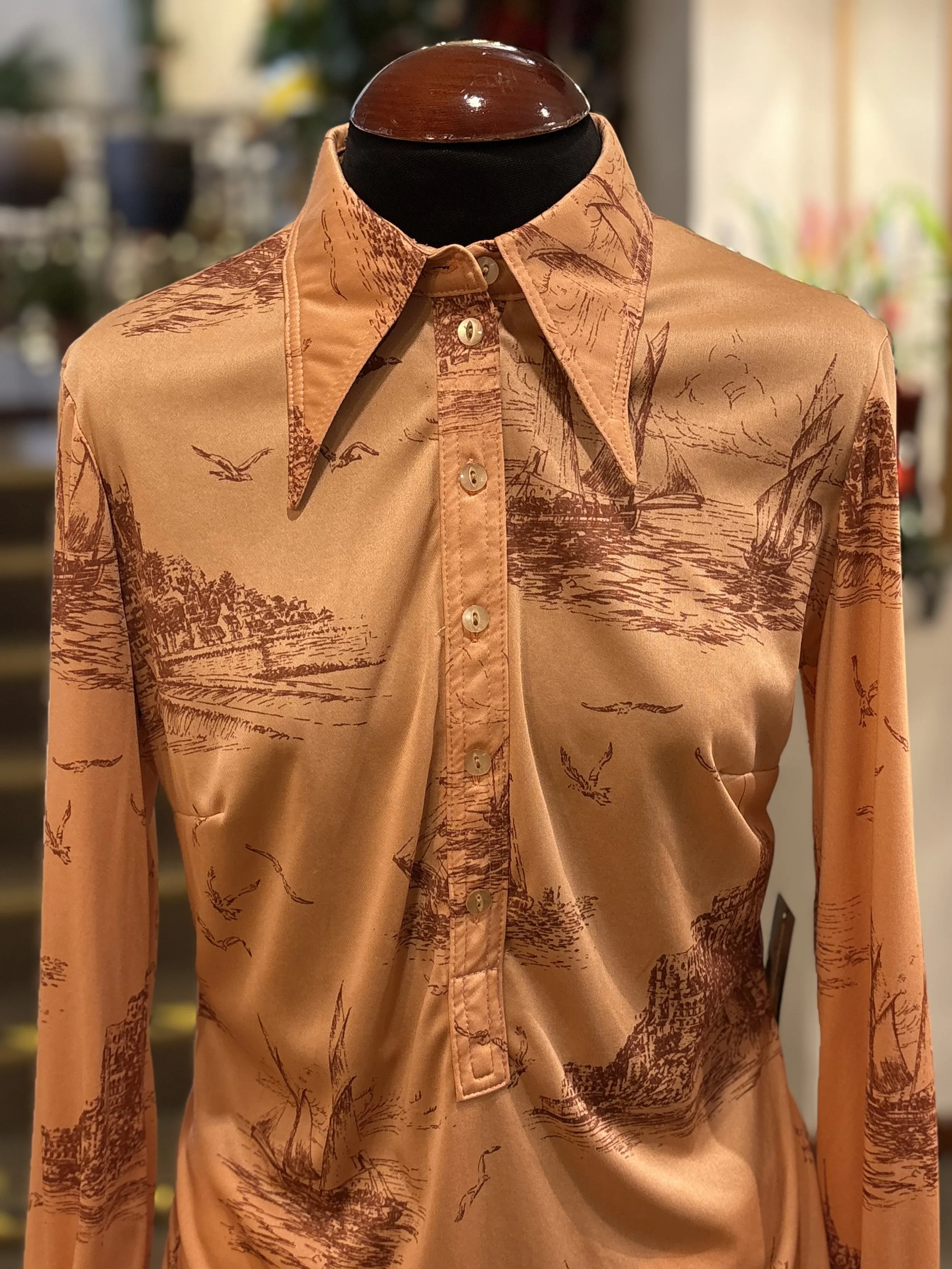 Camisa polera vintage de TGL STOCKHOLM años 70 made in finland