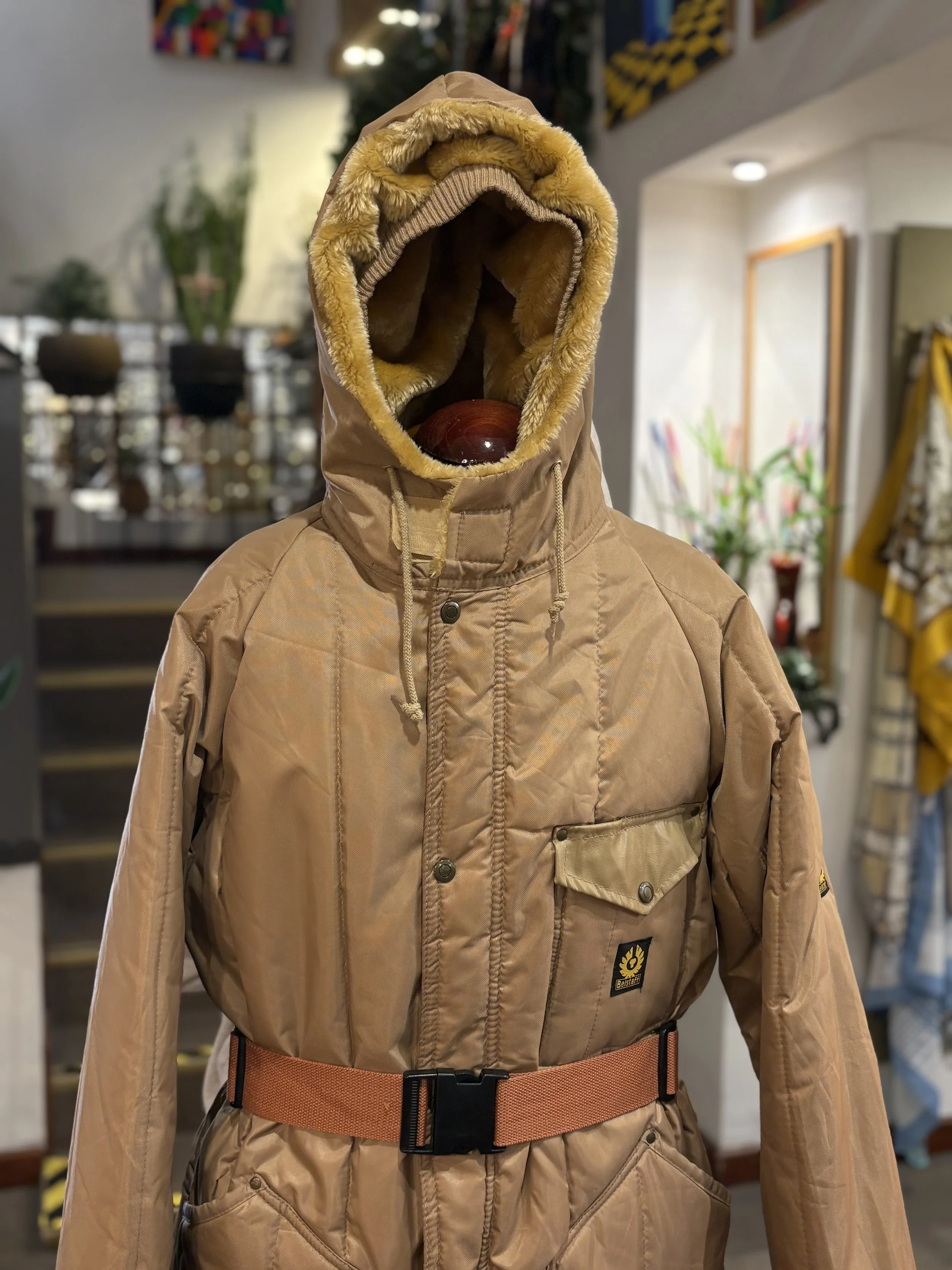 Parka vintage acolchada de Belstaff made in england años 80