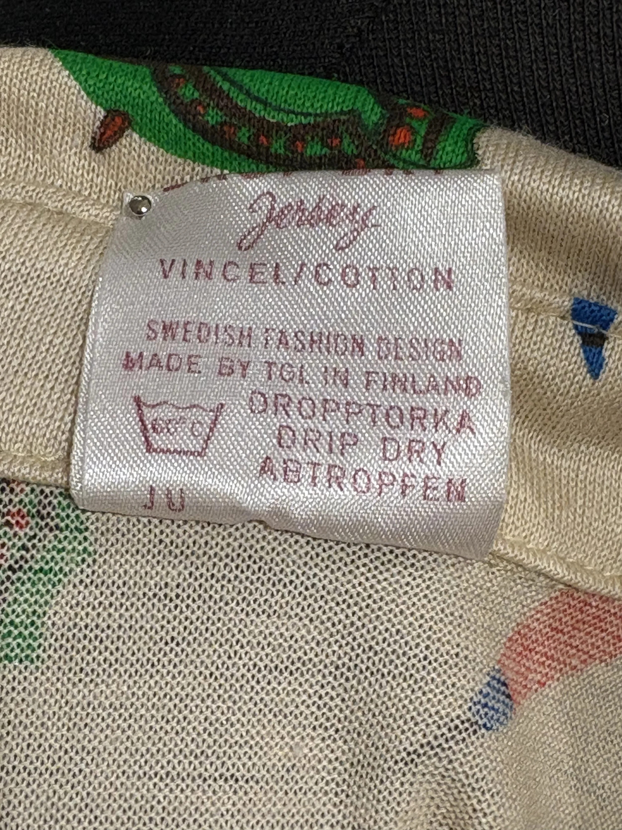 Camisa polera vintage TGL Stockholm años 70 manga corta