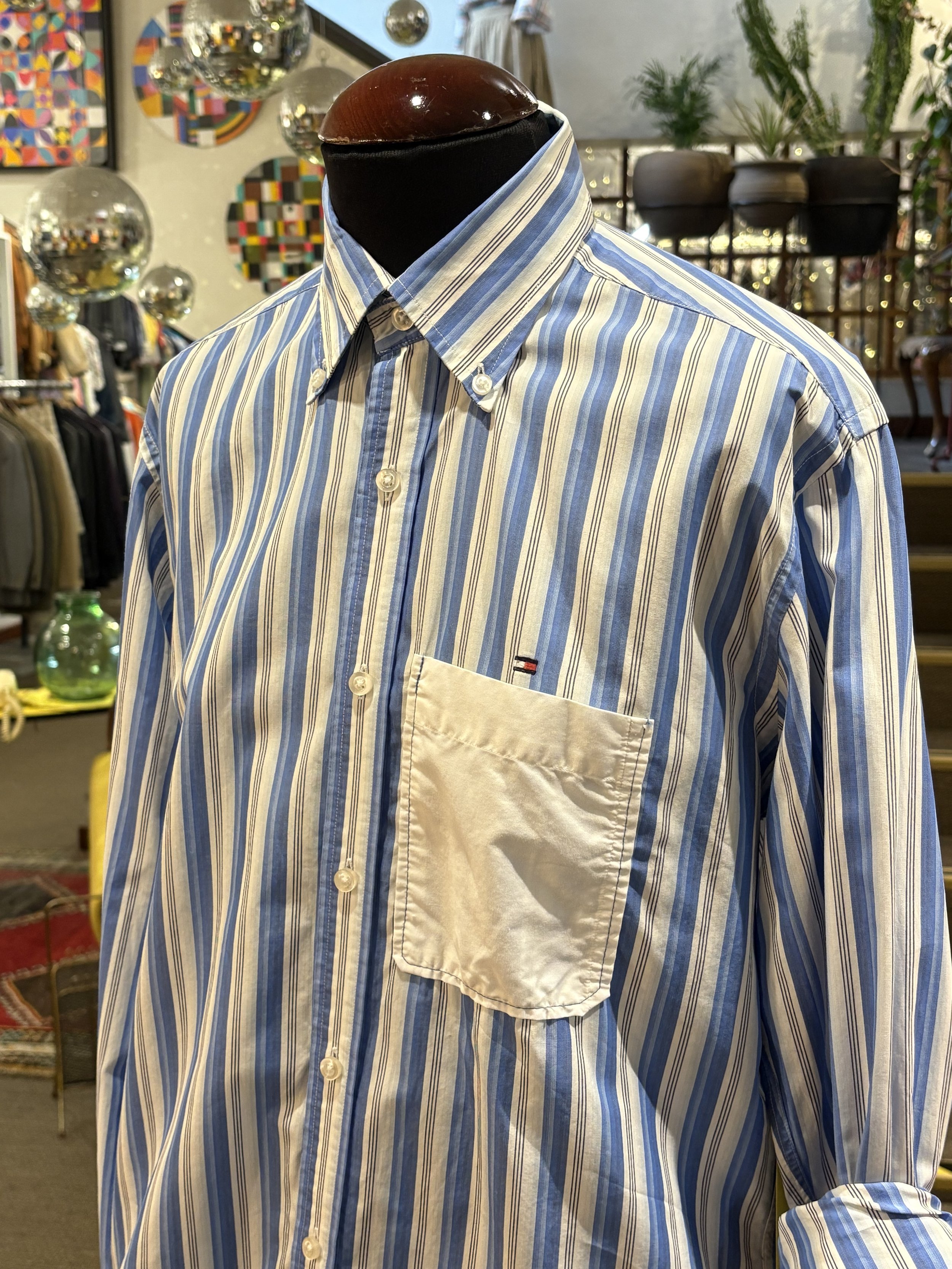 Camisa vintage de rayas de Tommy Hilfiger