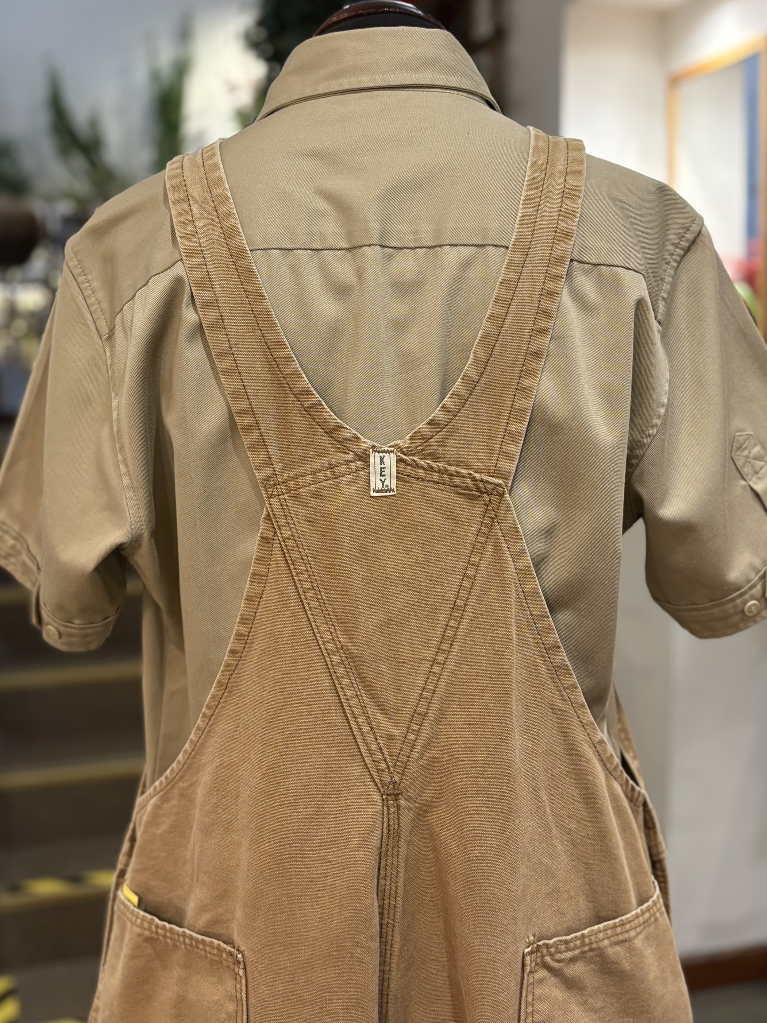 Peto vintage original Key Imperial de algodón grueso overalls vintage made in USA