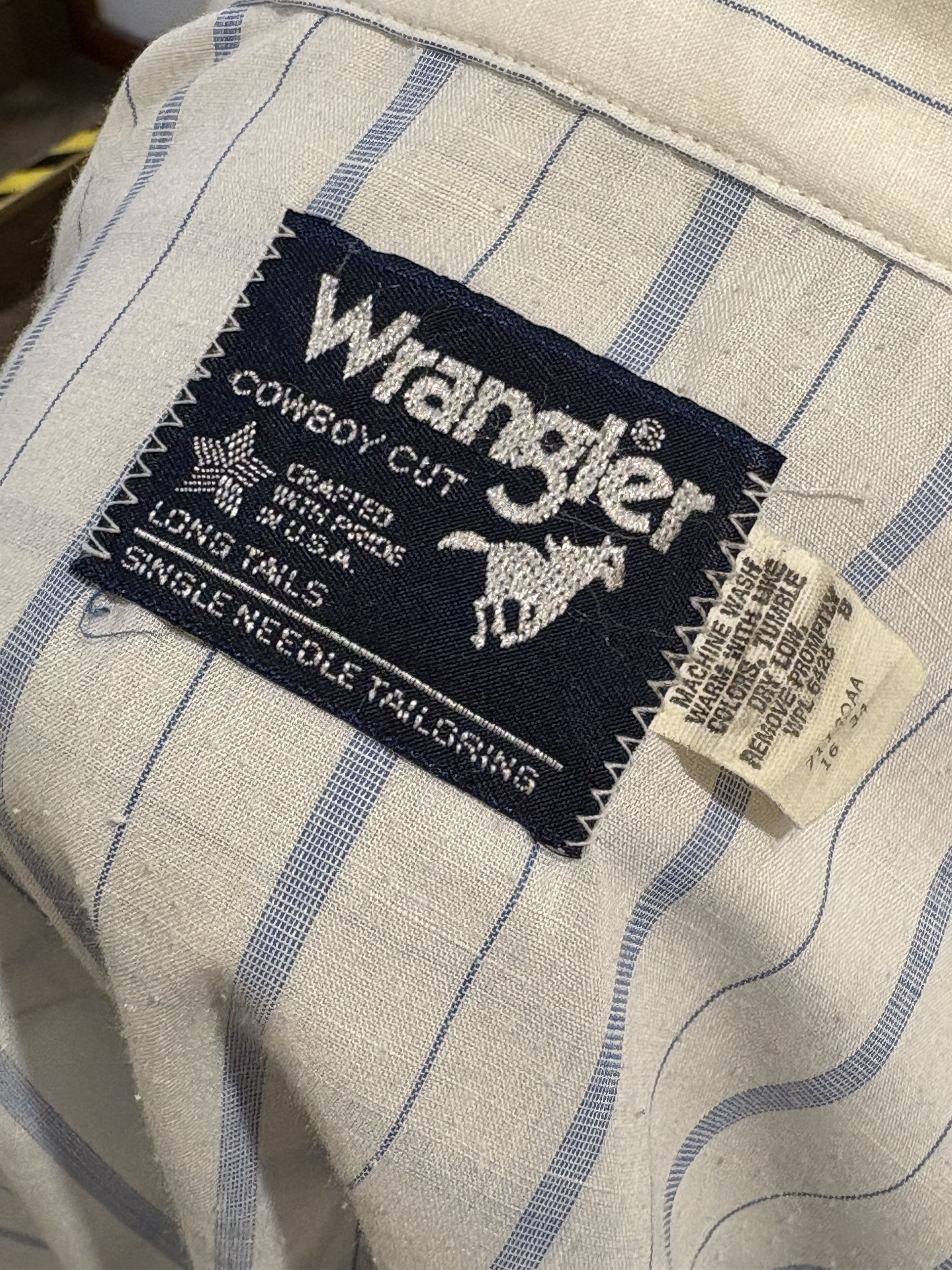 Camisa vintage western cowboy cut Wrangler USA