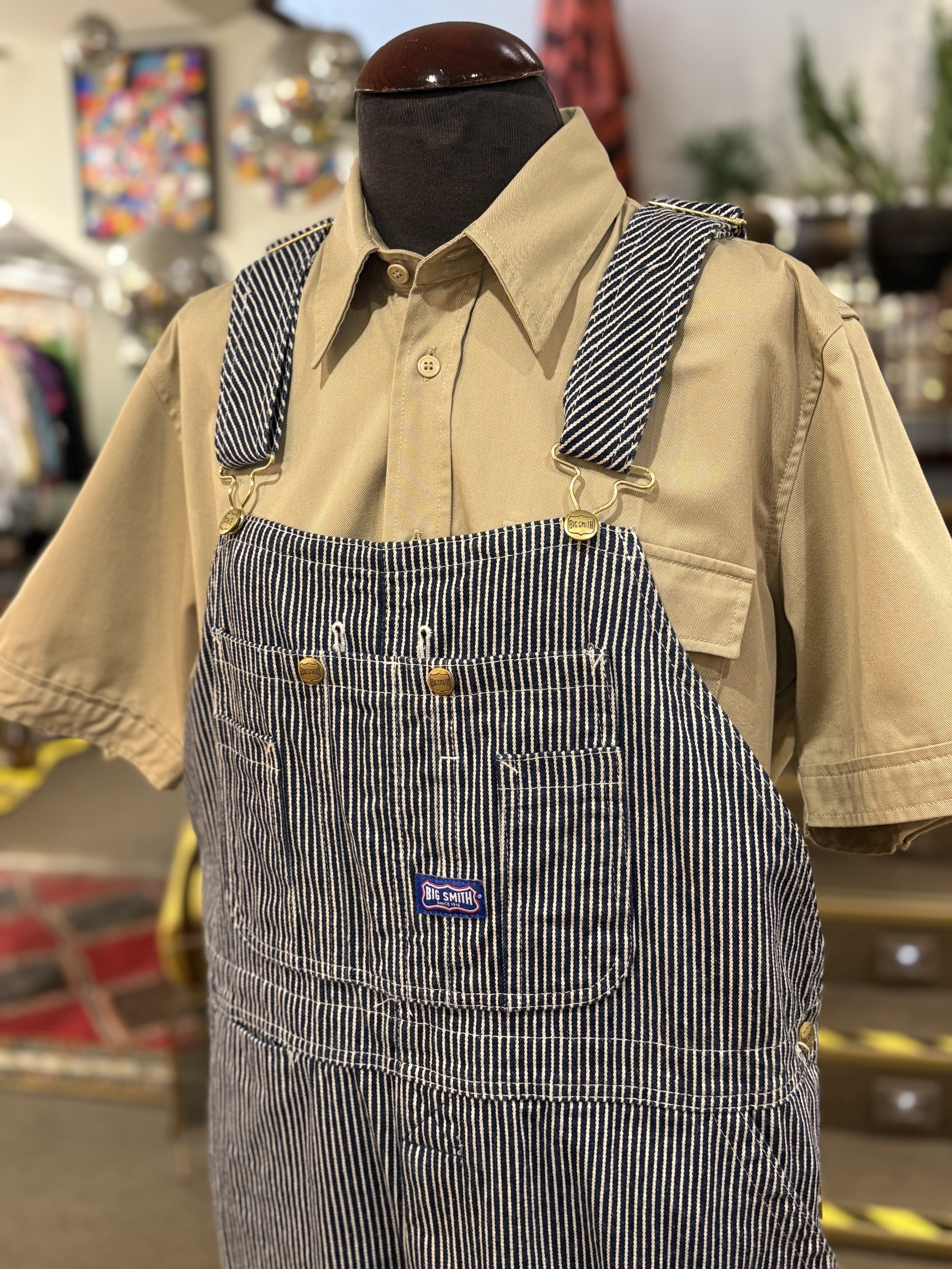 Peto vintage original hickory stripe Big-Smith overalls vintage
