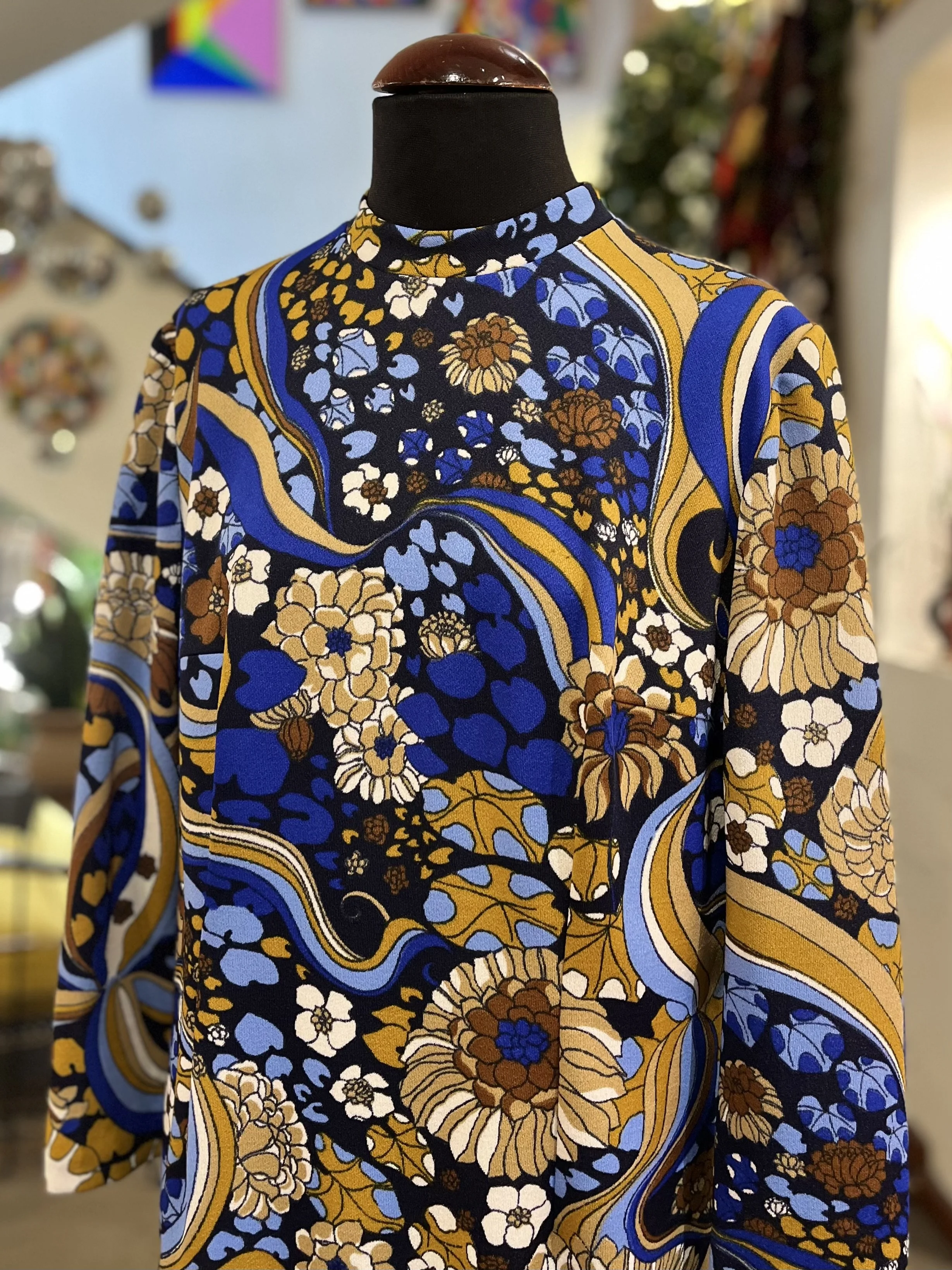 Vestido vintage psicodelia años 70 dress vintage boho