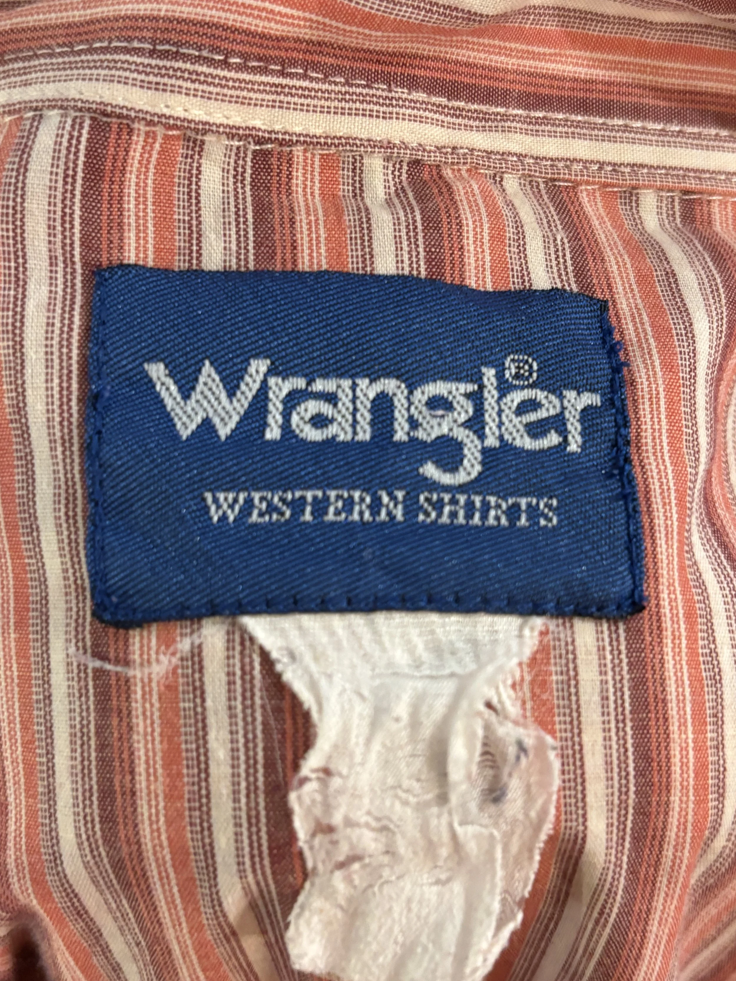 Camisa vintage cowboy cut de Wrangler made in USA