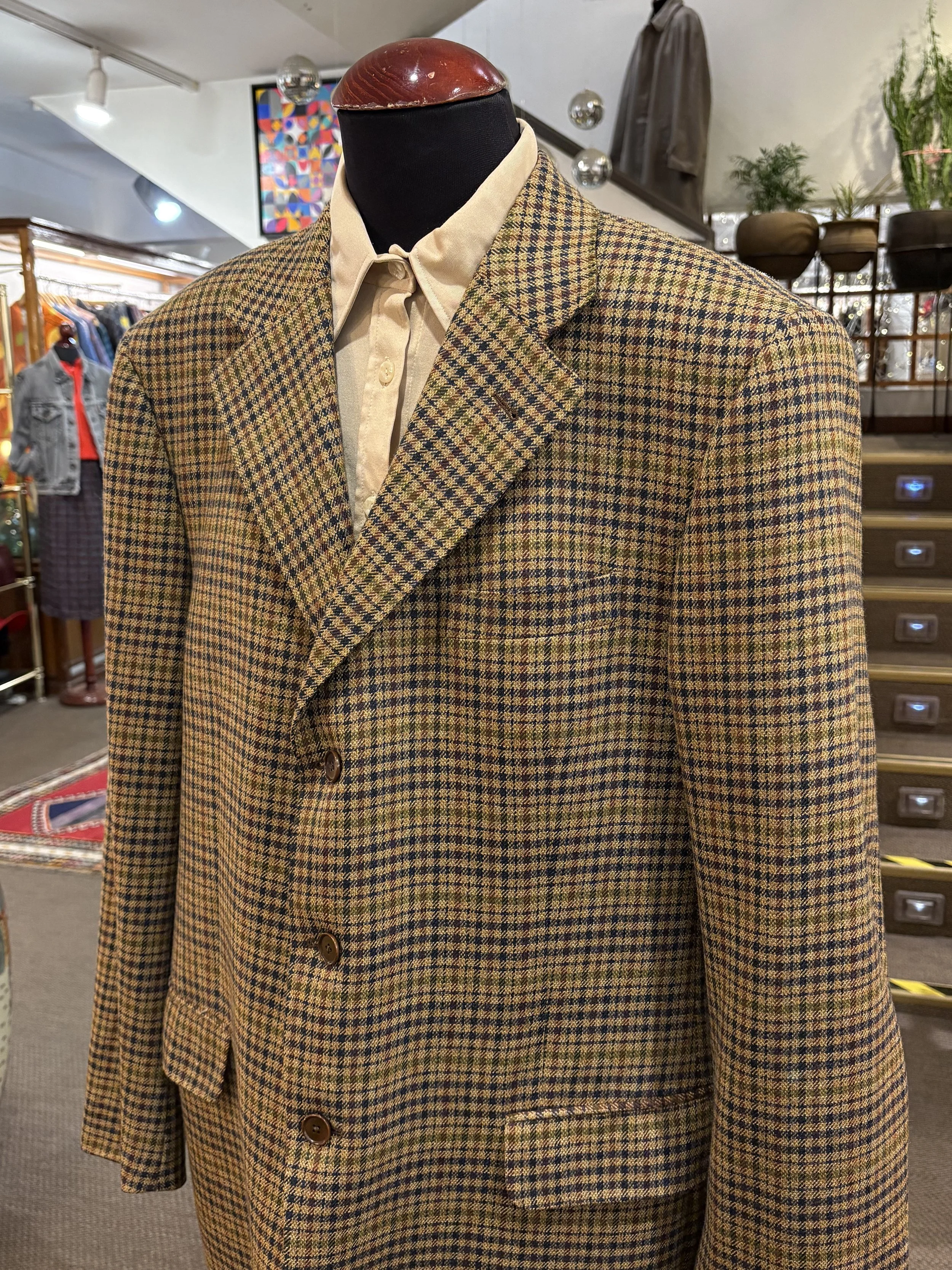 Blazer vintage Burberry de lana virgen de estambre años 2000