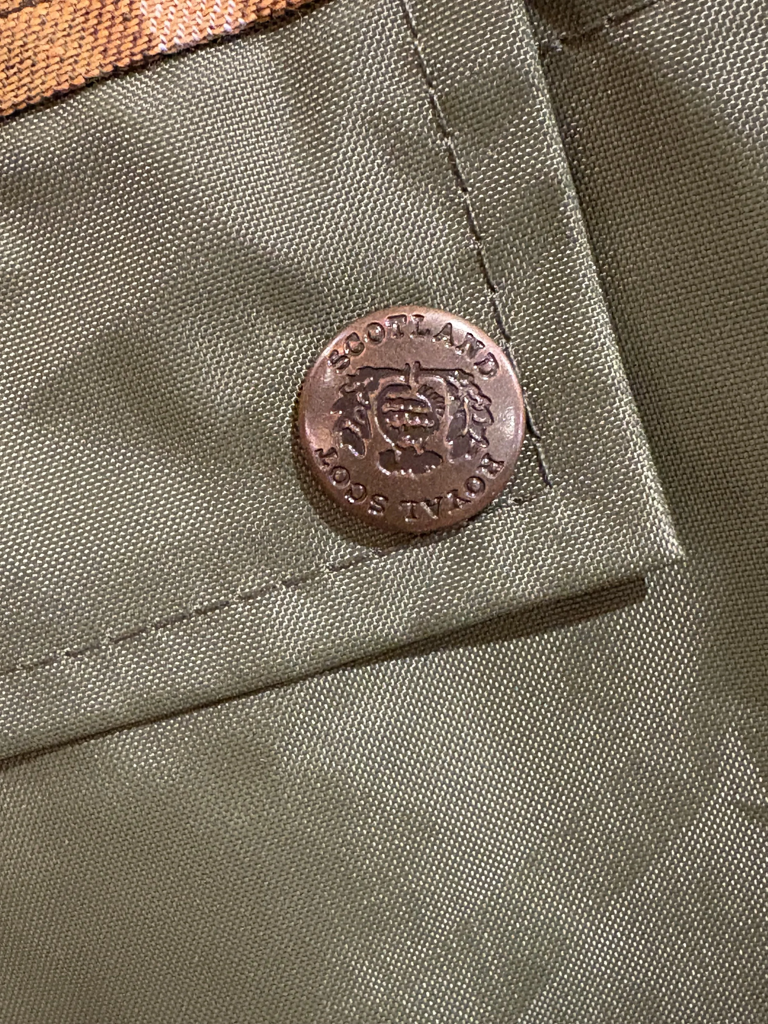 Chaqueta vintage encerada de Royal Scott color verde años 90