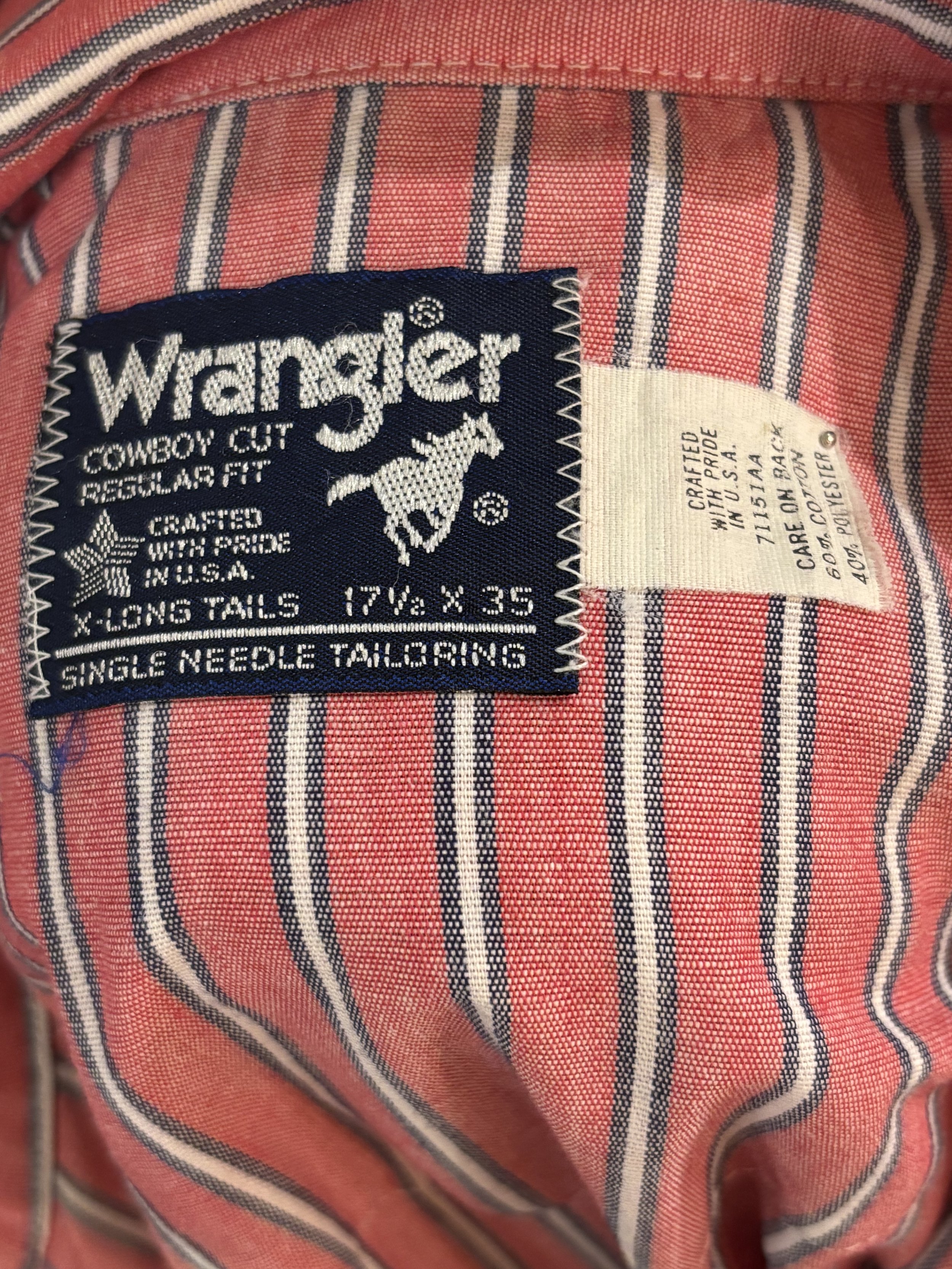 Camisa vintage cowboy cut Wrangler USA