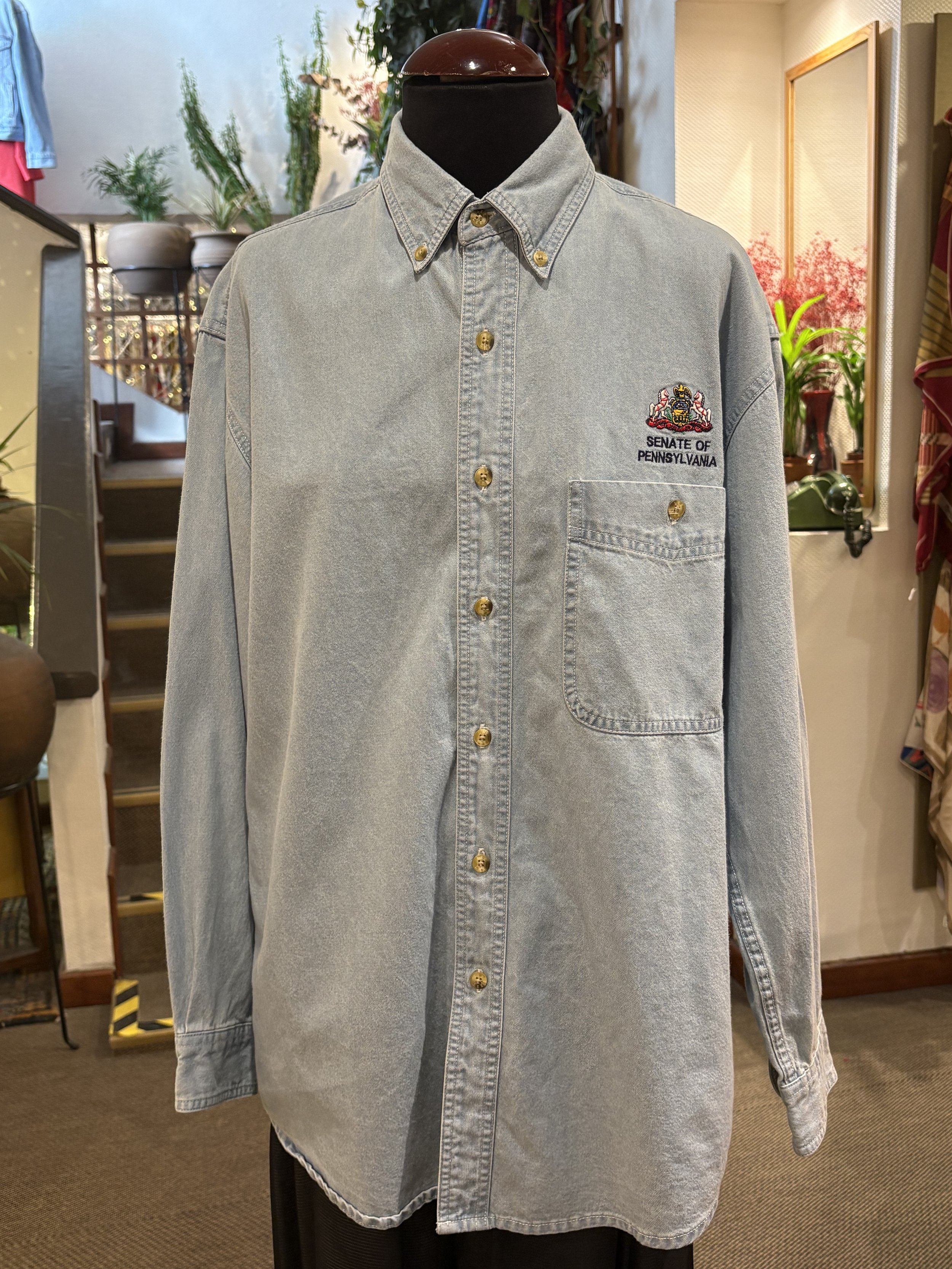 Camisa vintage vaquera de Lee