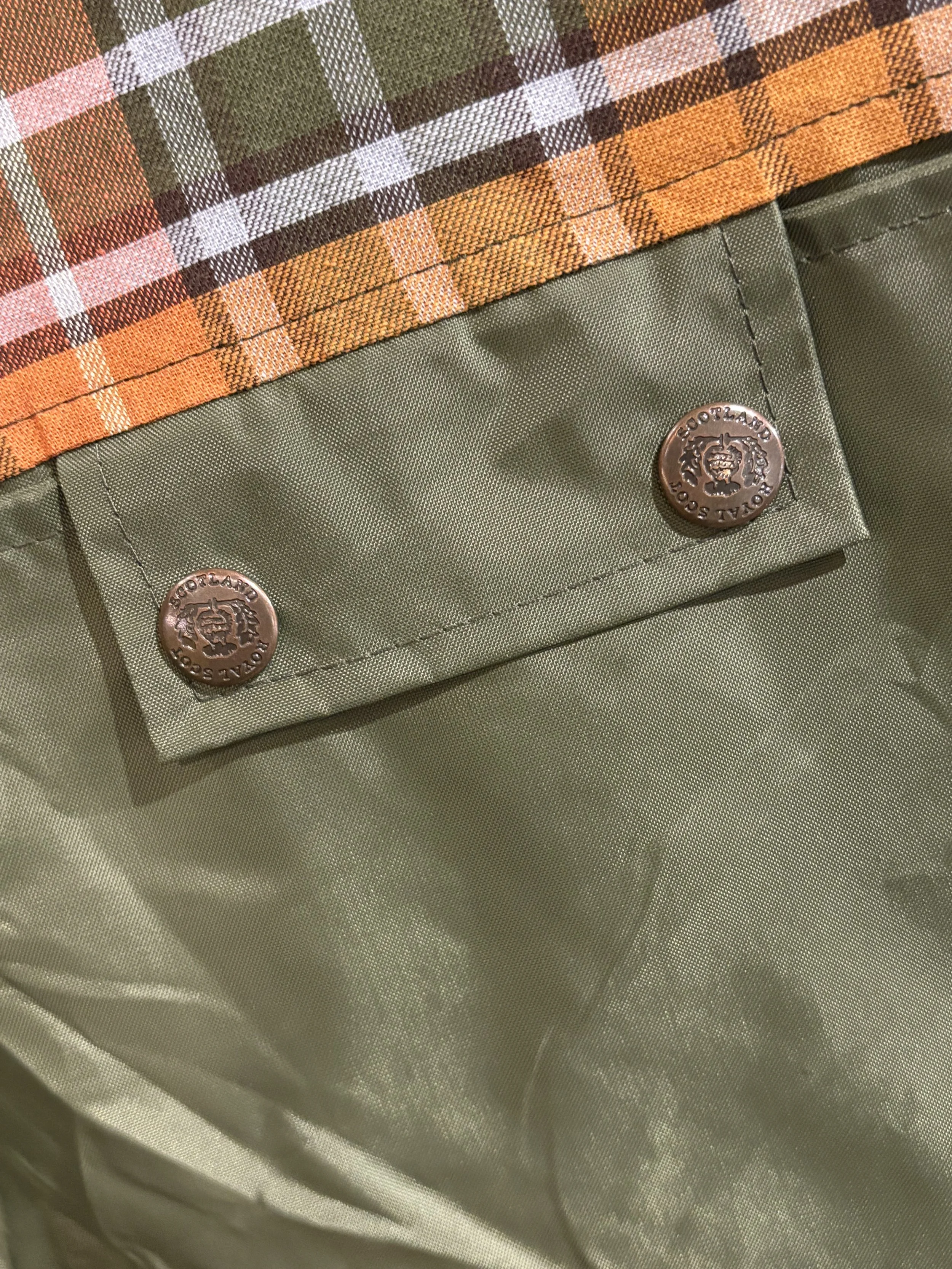 Chaqueta vintage encerada de Royal Scott color verde años 90