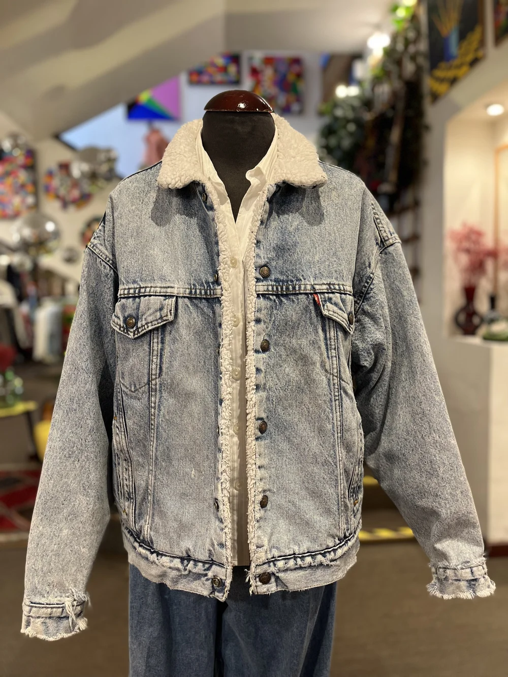 Denim Jacket Mezclilla De Los 80 Jean Jacket 80s GUESS Black Denim