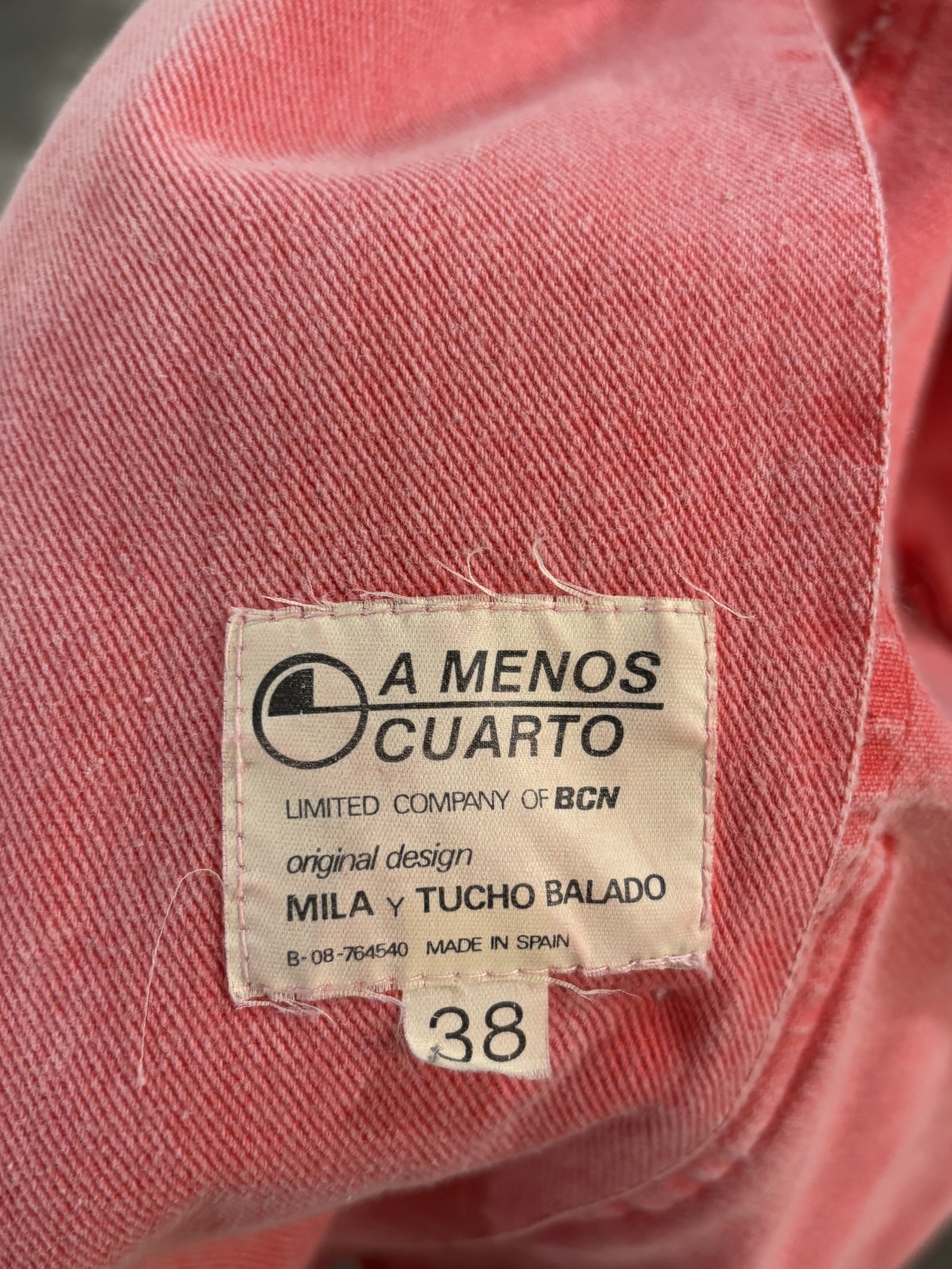 Chaqueta vintage vaquera denim A menos cuarto