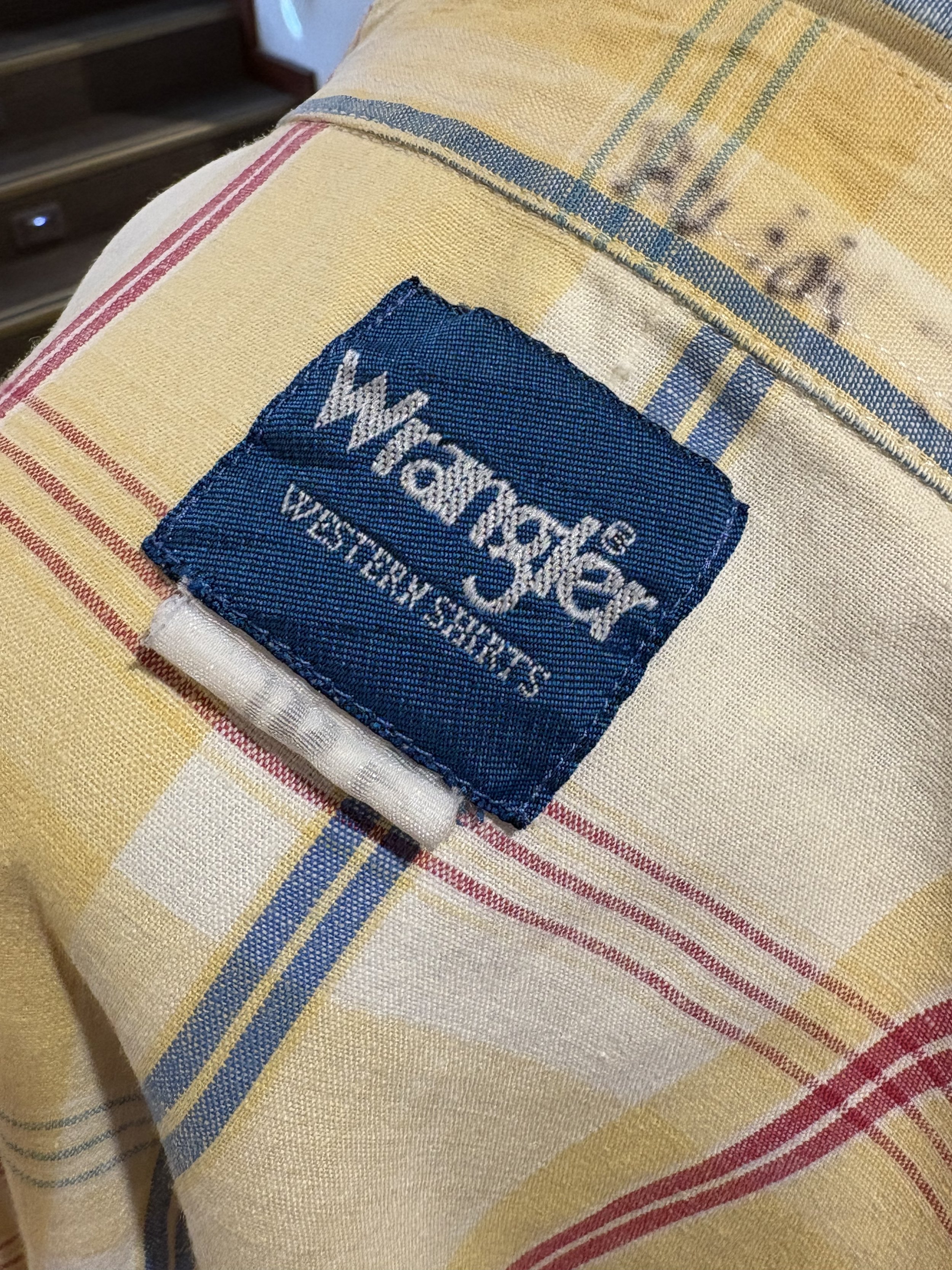 Camisa vintage western corte cowboy Wrangler