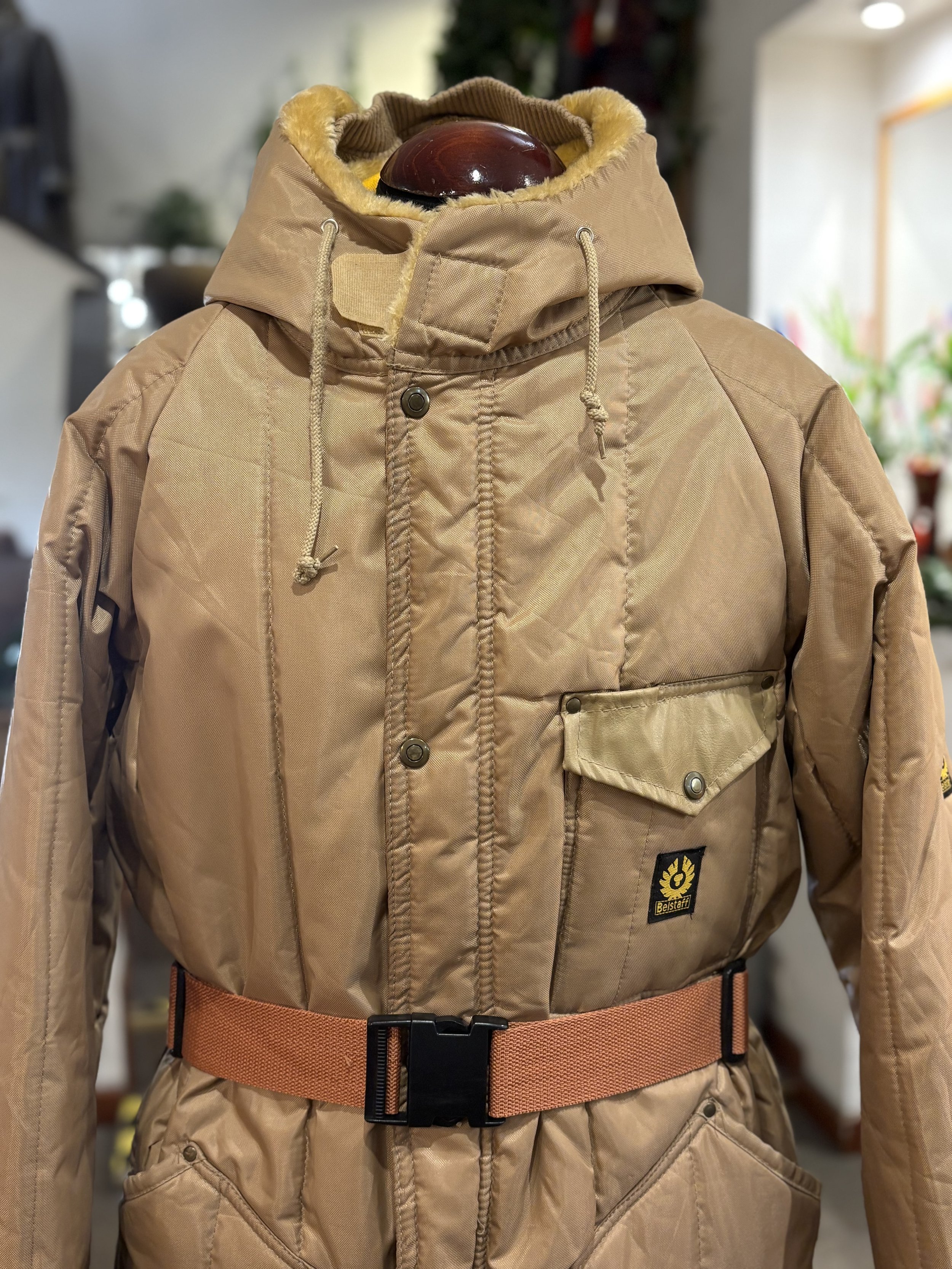 Parka vintage acolchada de Belstaff made in england años 80