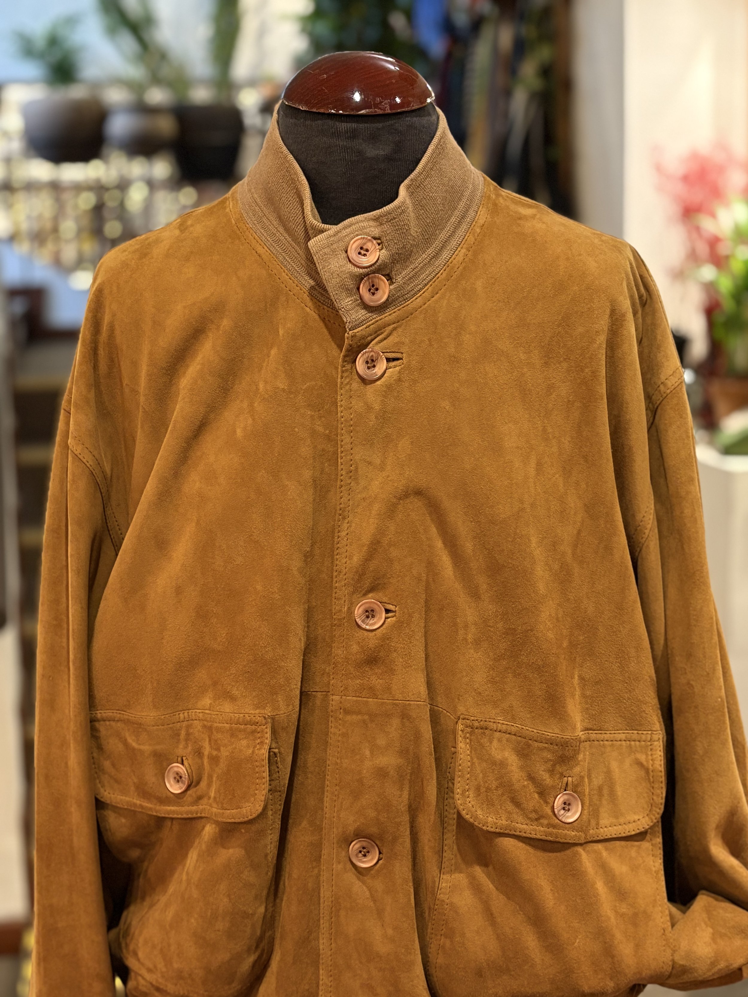 Chaqueta vintage artesana de ante sude jacket vintage italia