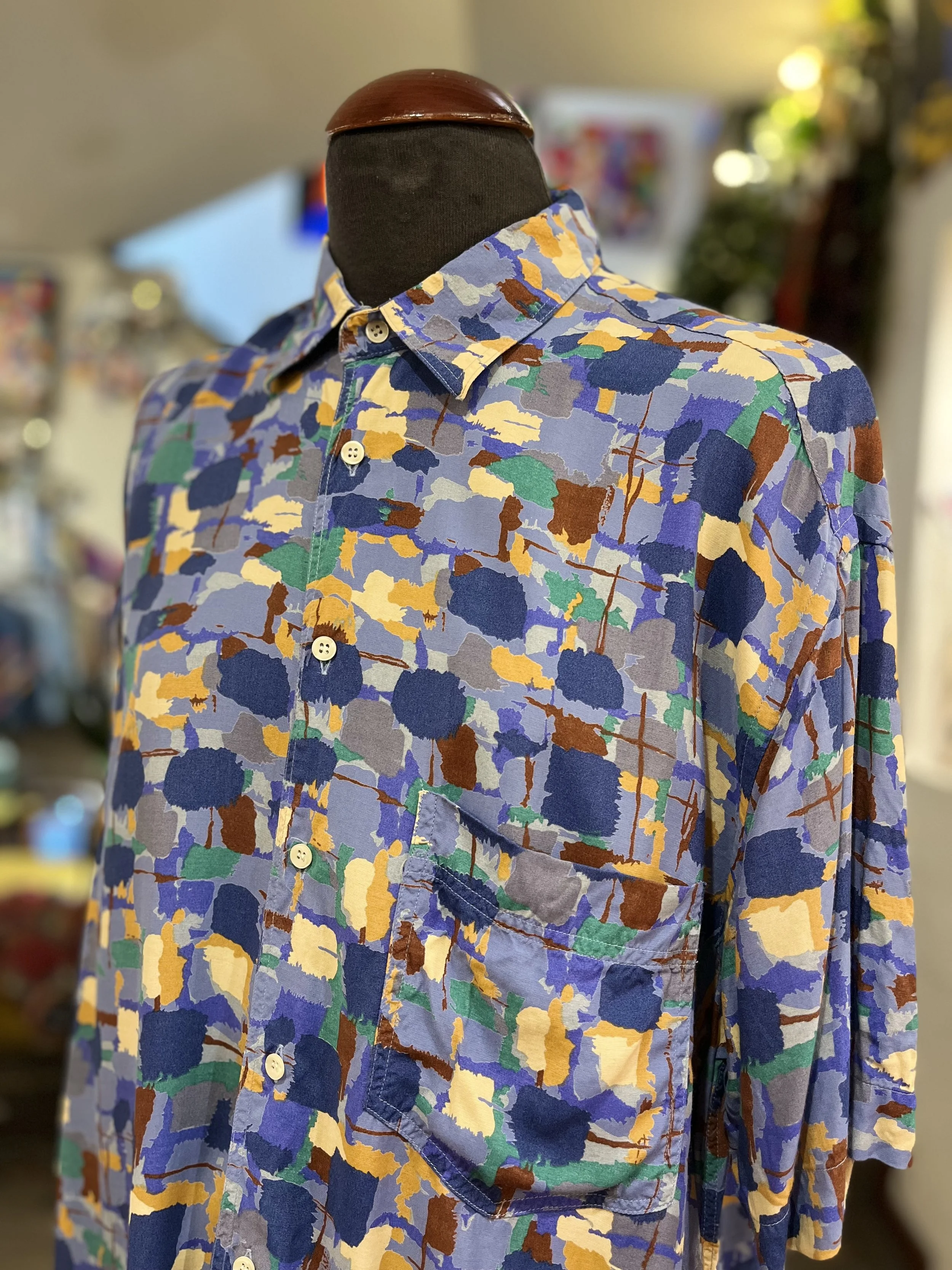 Camisa crazy vintage de manga corta años 90