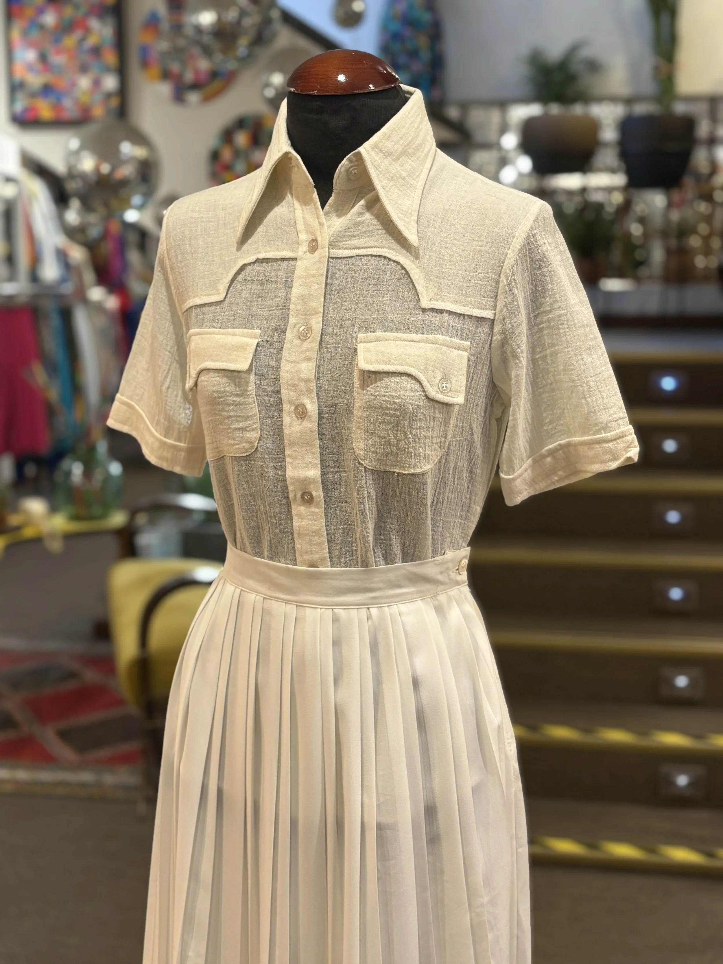 Falda vintage plisada de Fiorella Rubino años 90 made in italy