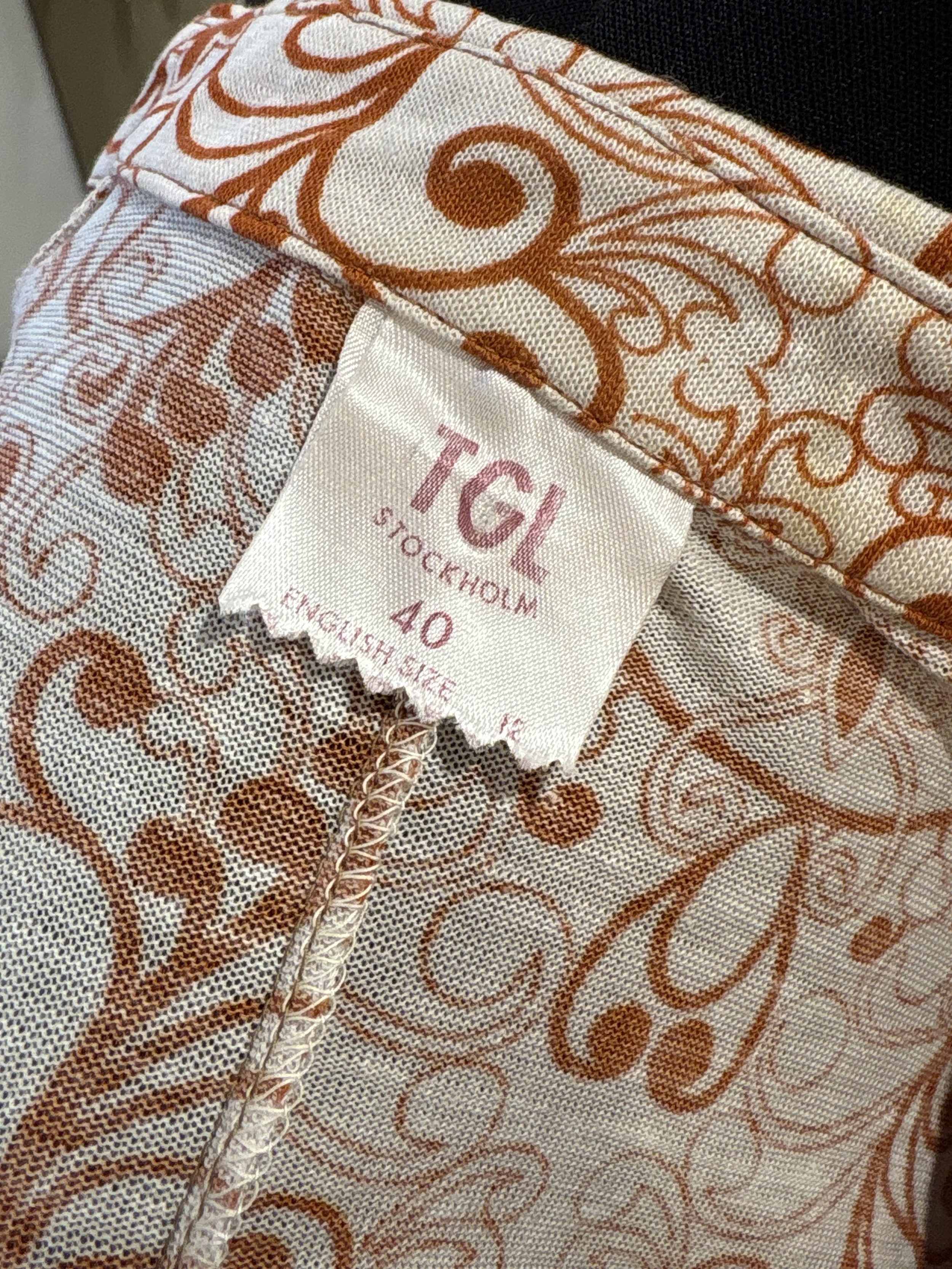 Camisa vintage TGL STOCKHOLM años 70 manga larga vintage shirts