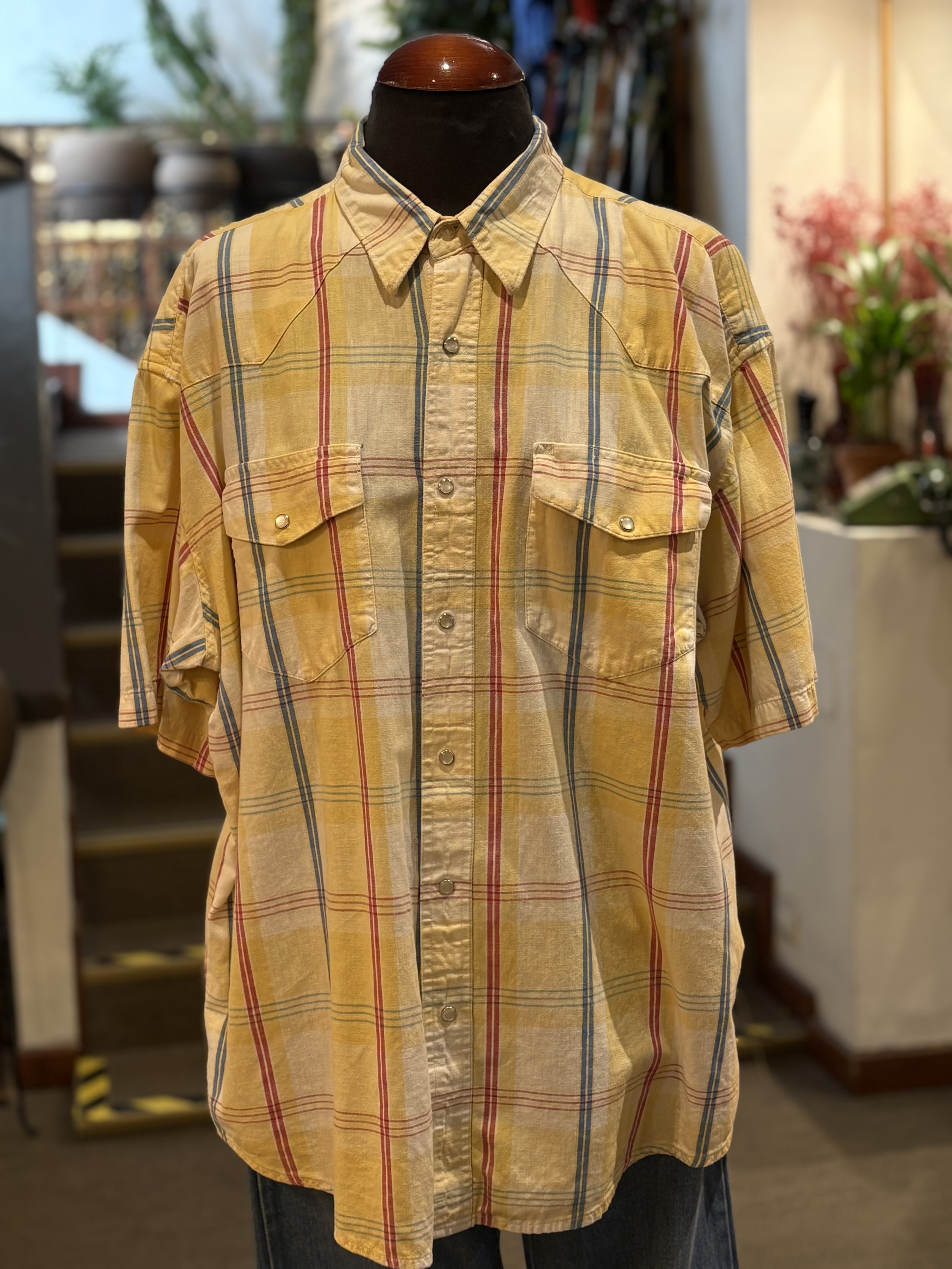 Camisa vintage western corte cowboy Wrangler