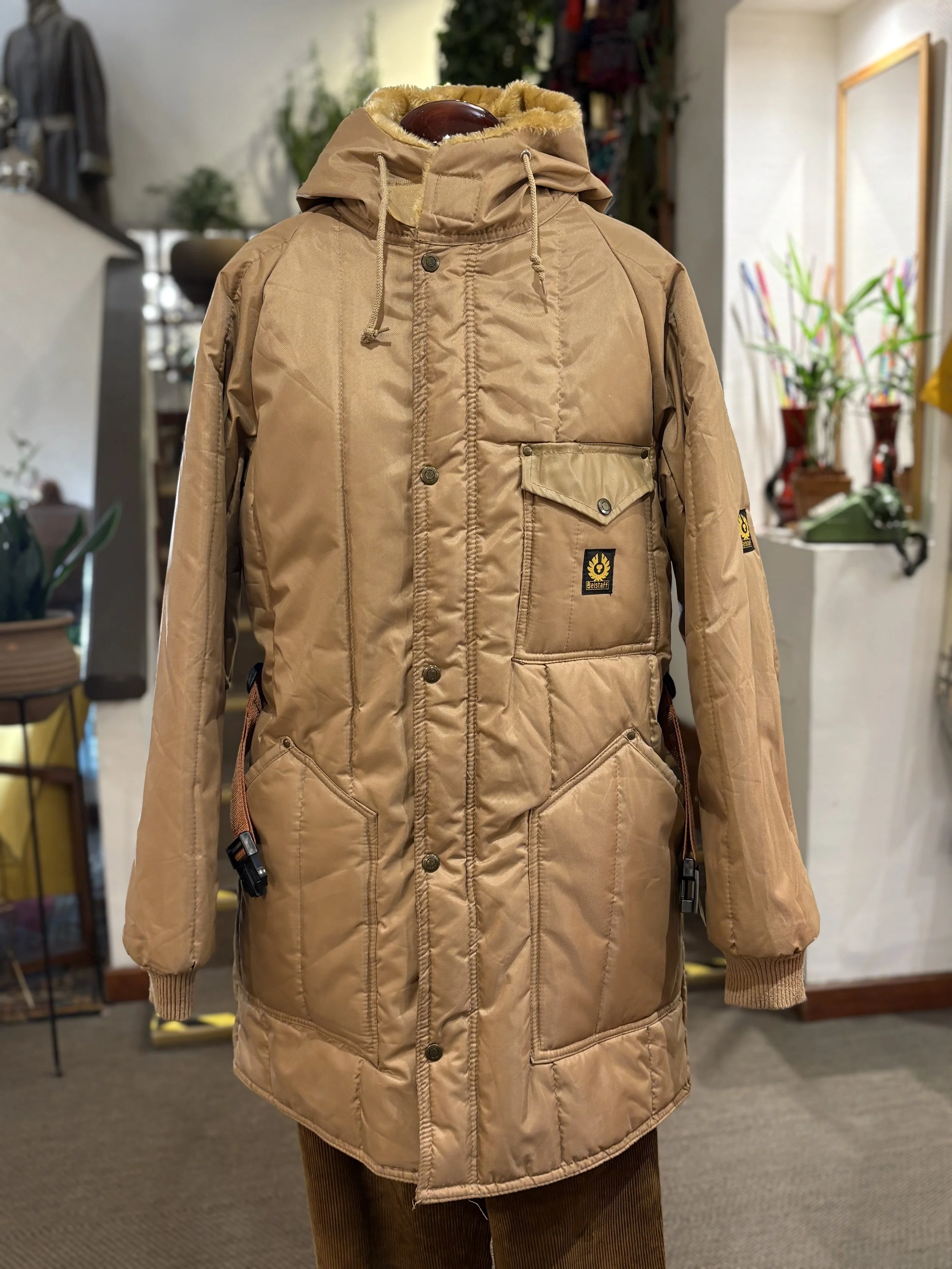 Parka vintage acolchada de Belstaff made in england años 80